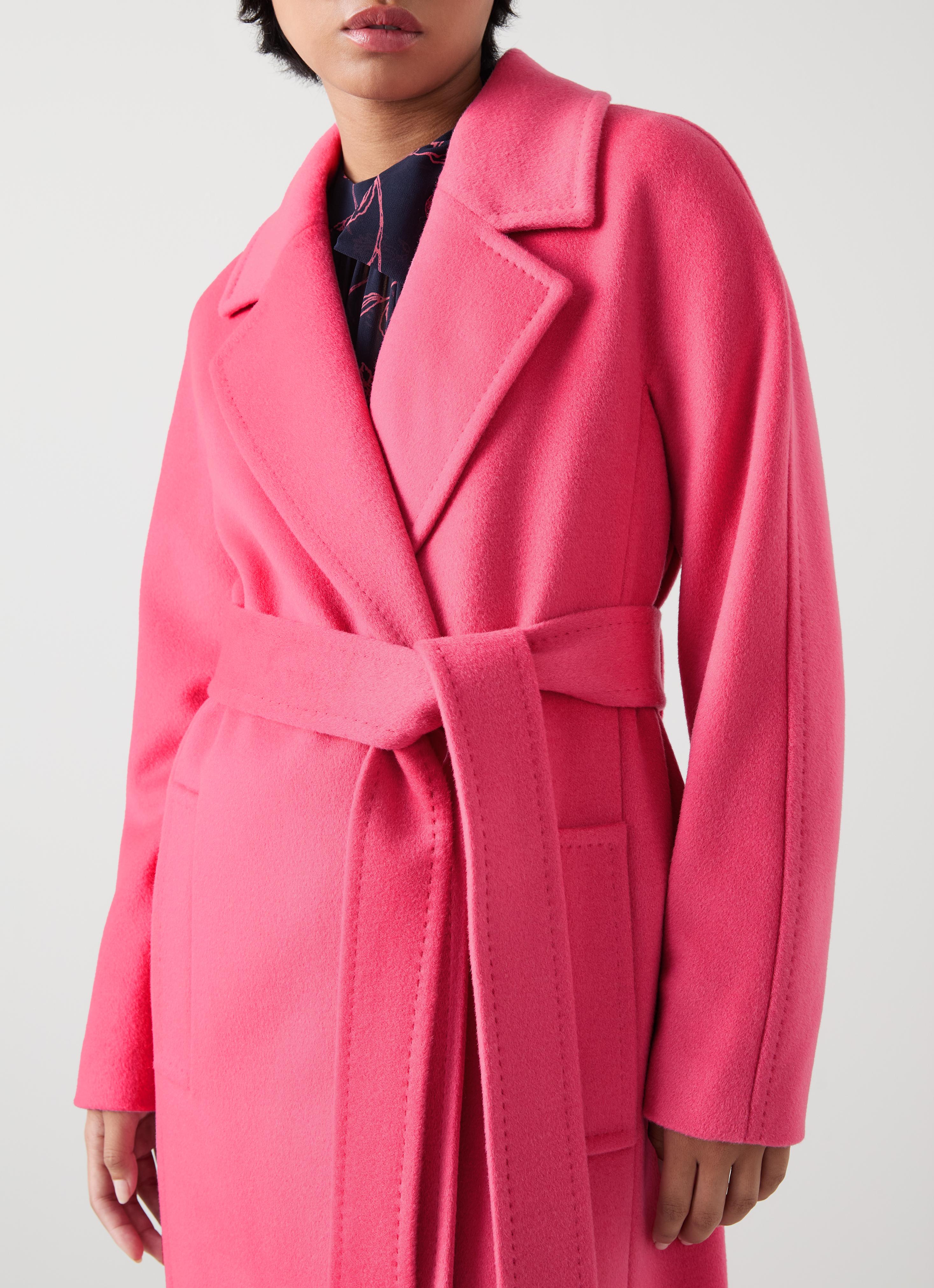 ジャケット・アウター Lausanne Wool Short Coatpink petale M Lausanne Wool Short Coatpink petale M Pink wool coat Pink For