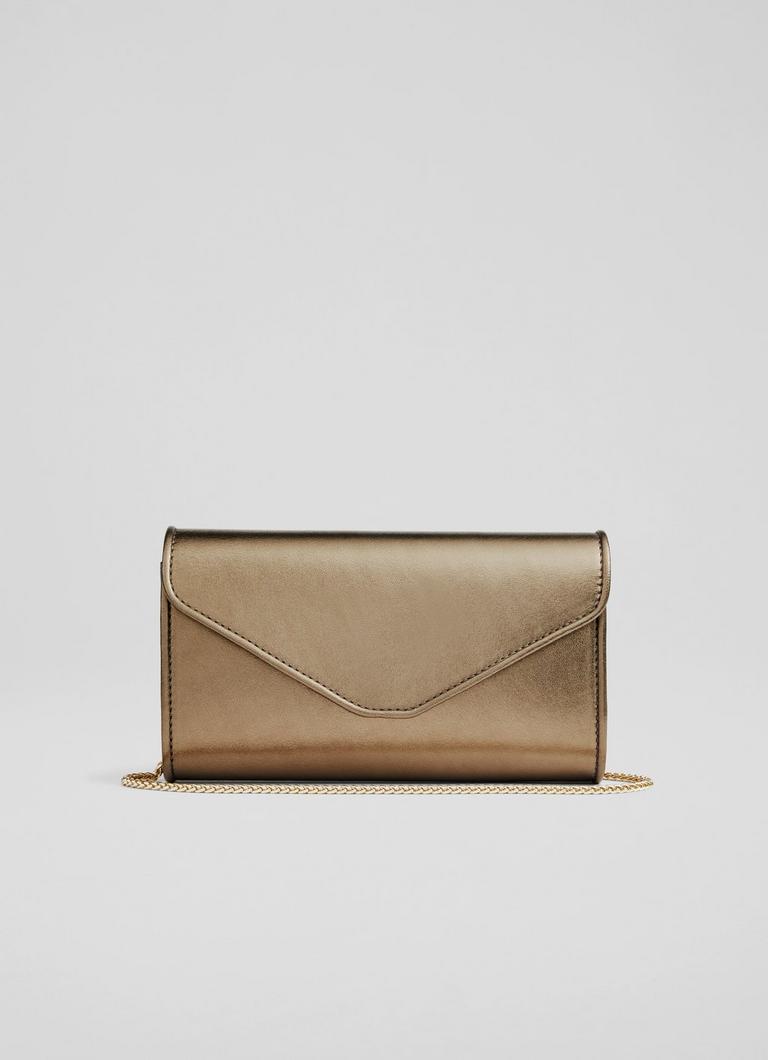 Dominica Copper Chain Clutch Bag Handbags Collections L.K.Bennett London