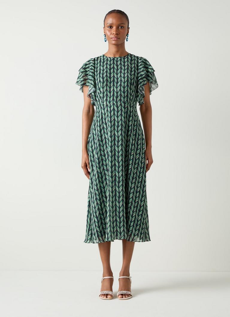 Agnes Print Georgette Dress
