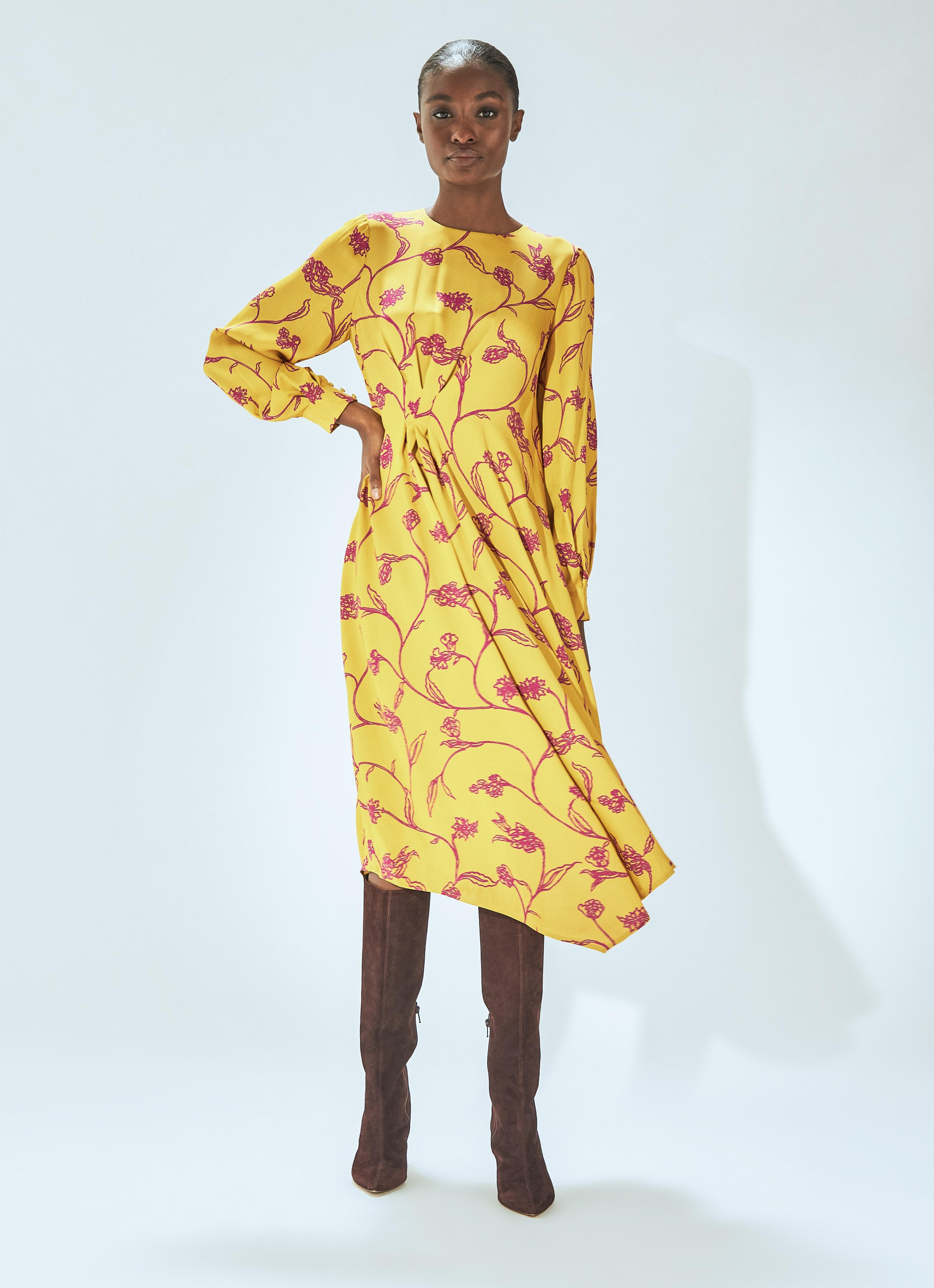 Henrietta Ochre & Pink Dress | Clothing | Sale | Collections