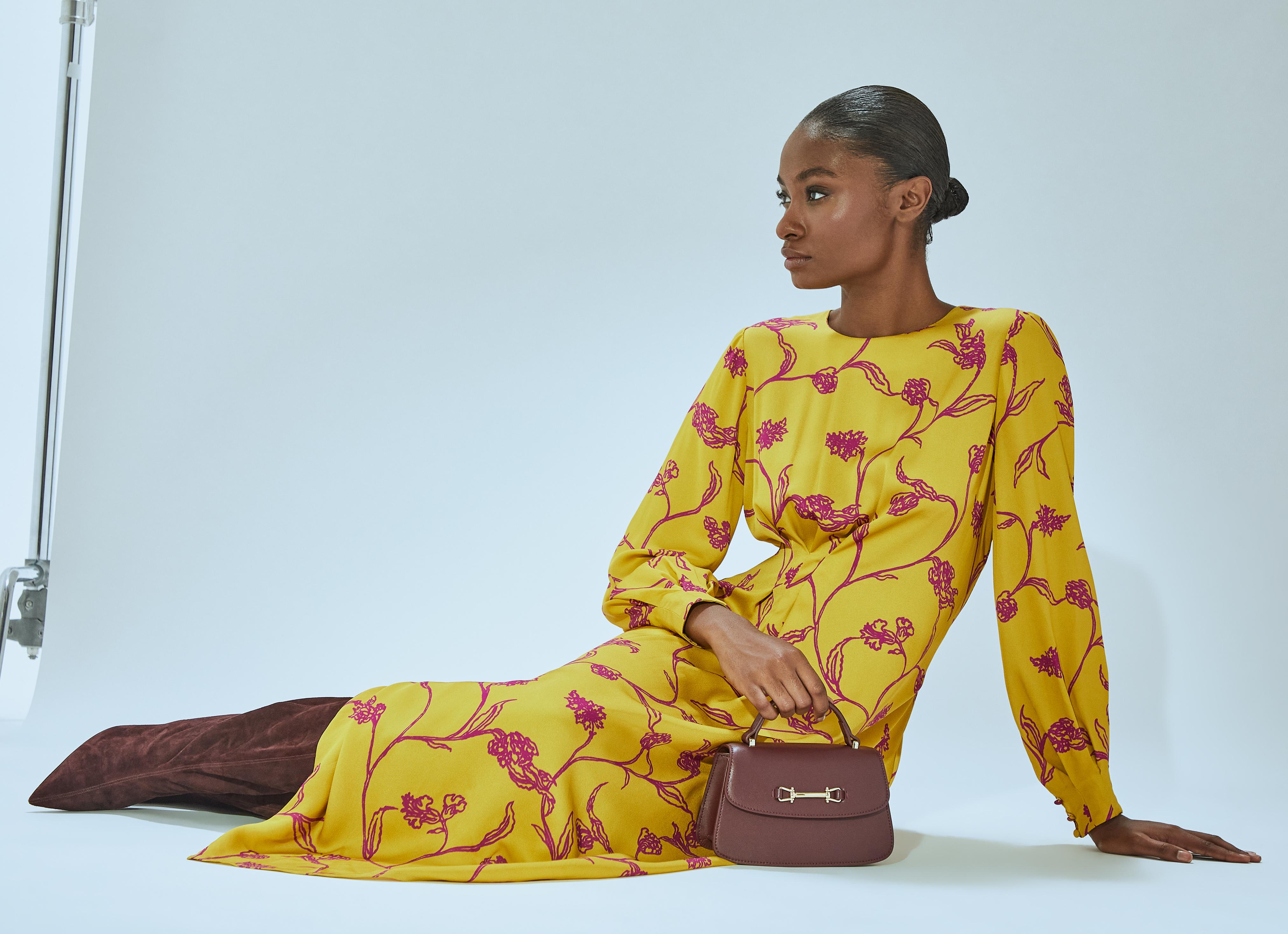 Henrietta Ochre & Pink Dress | Clothing | Sale | Collections