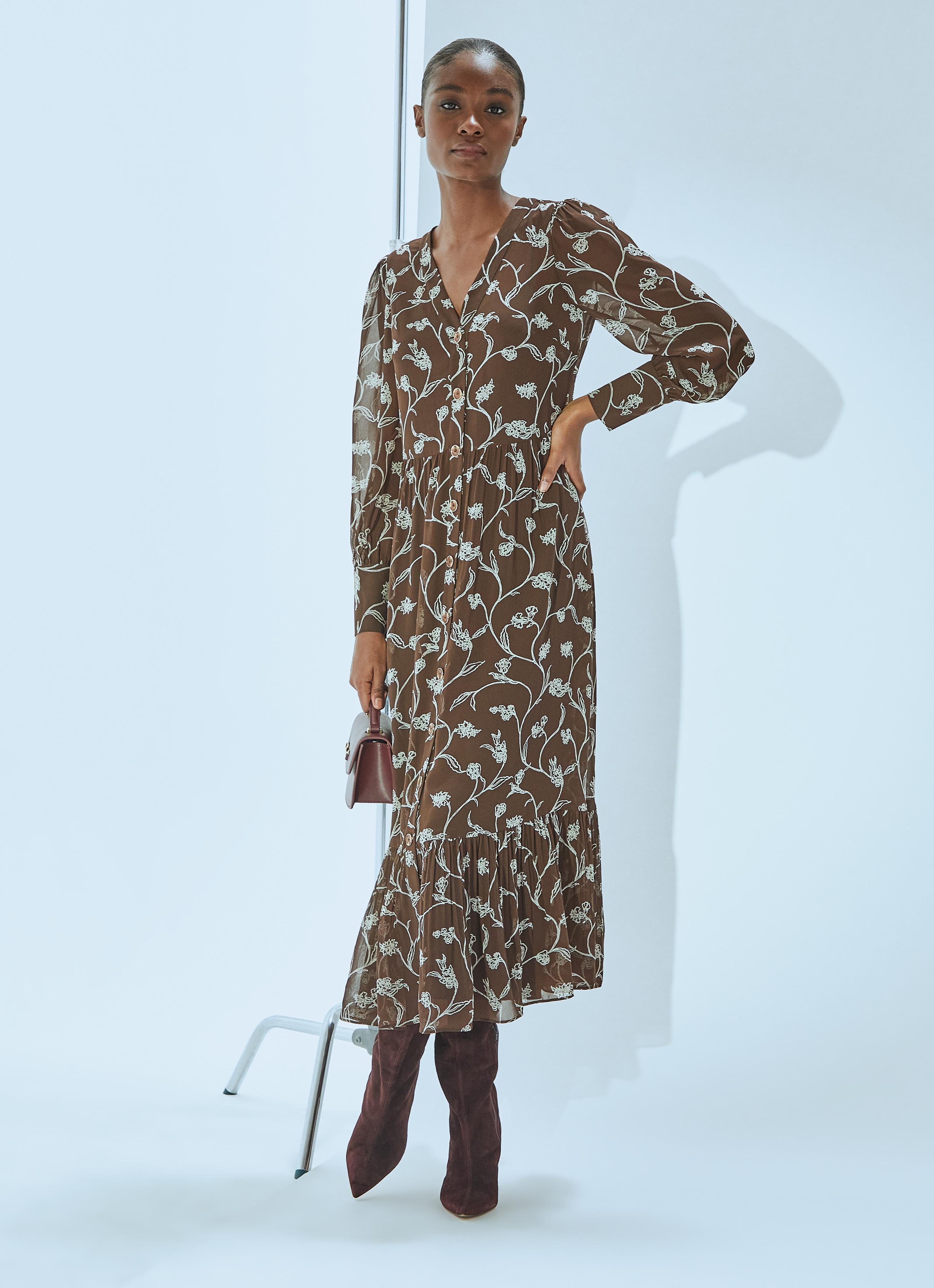 Lucian Chocolate & Birch Tiered Dress | Clothing | Sale