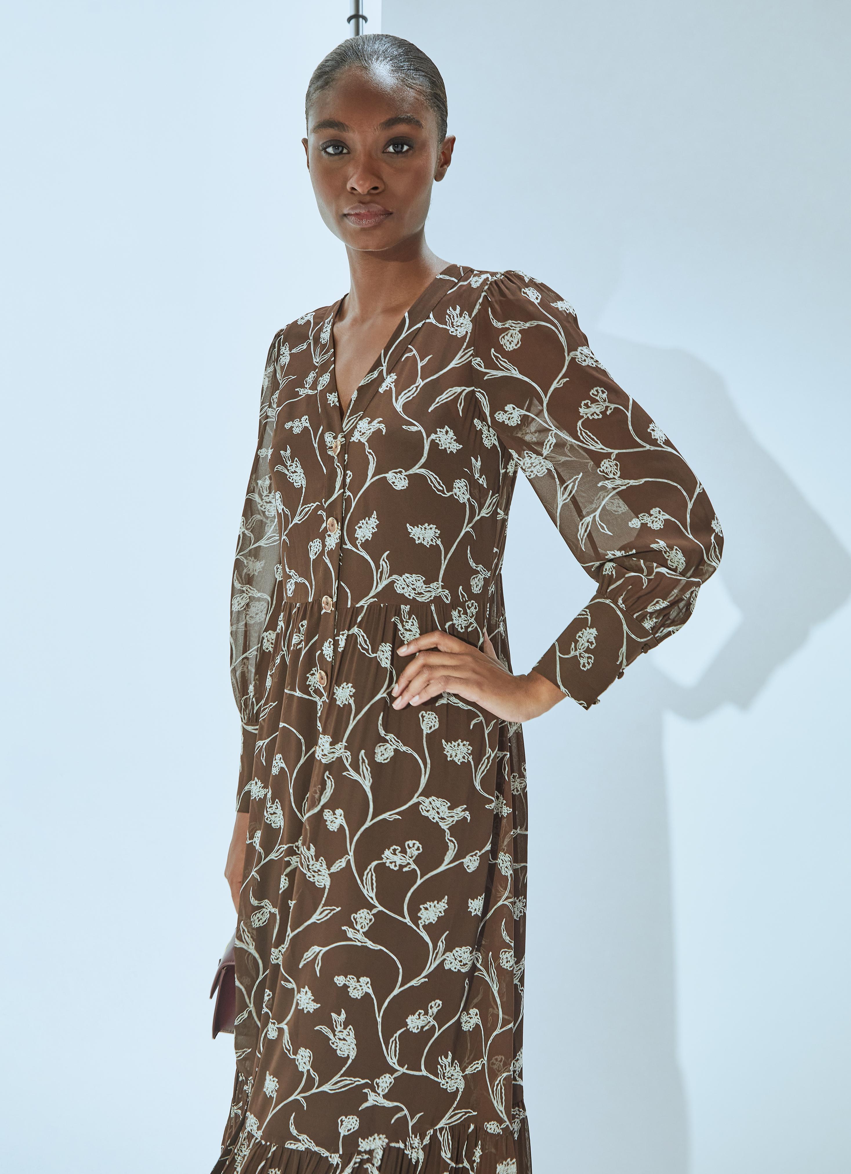 Lucian Chocolate & Birch Tiered Dress | Clothing | Sale