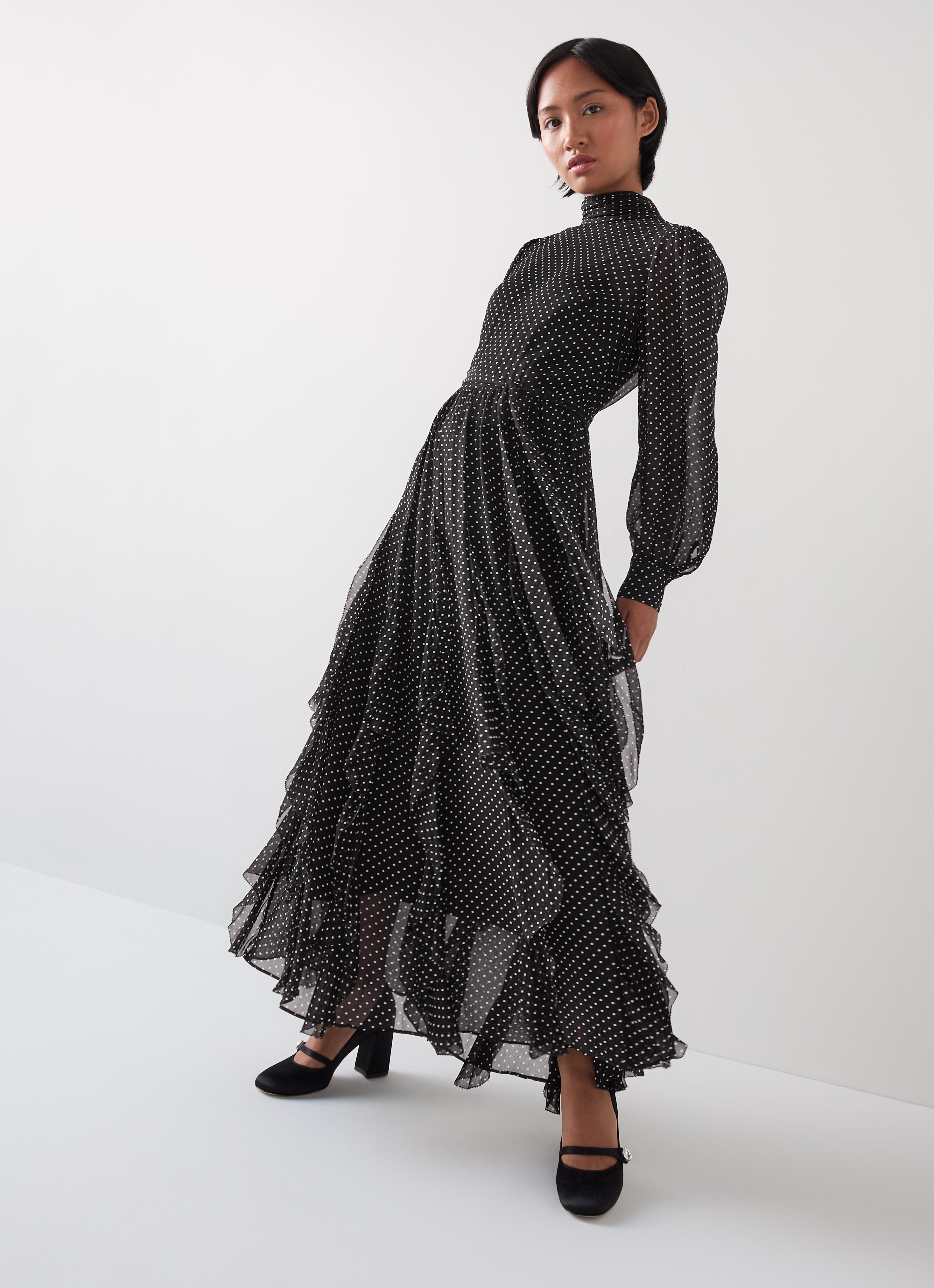 Debenhams Wallis Long Black Dress Guest Dresses Petite Black