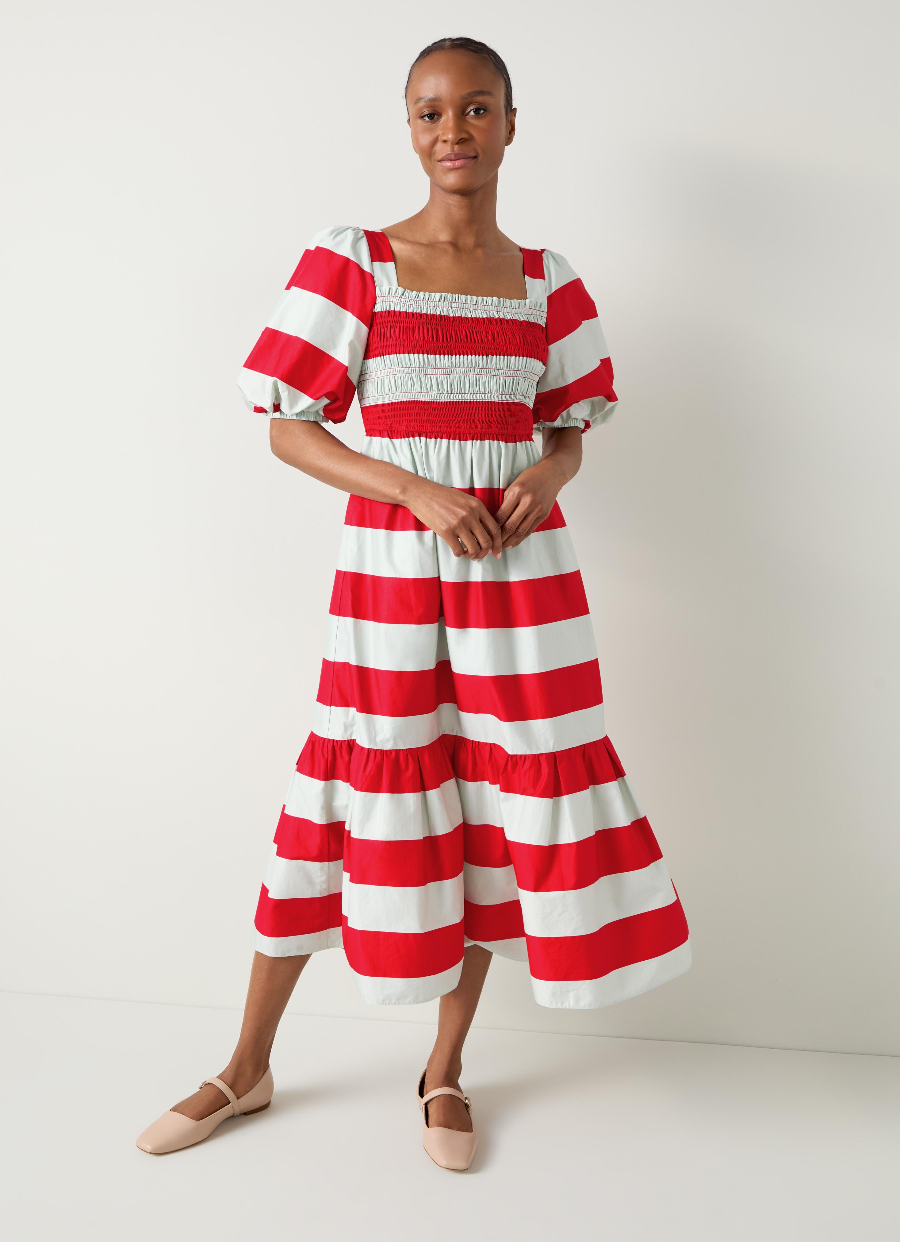 Ruby Stripe Print Dress