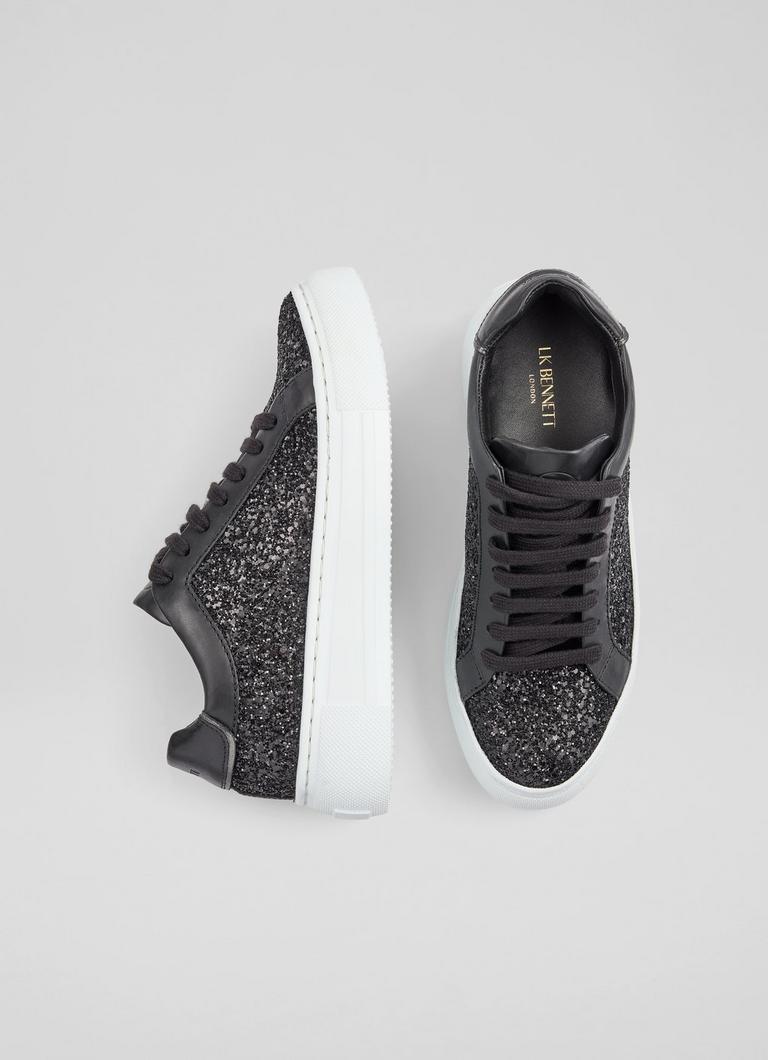 Black sparkly trainers uk on sale