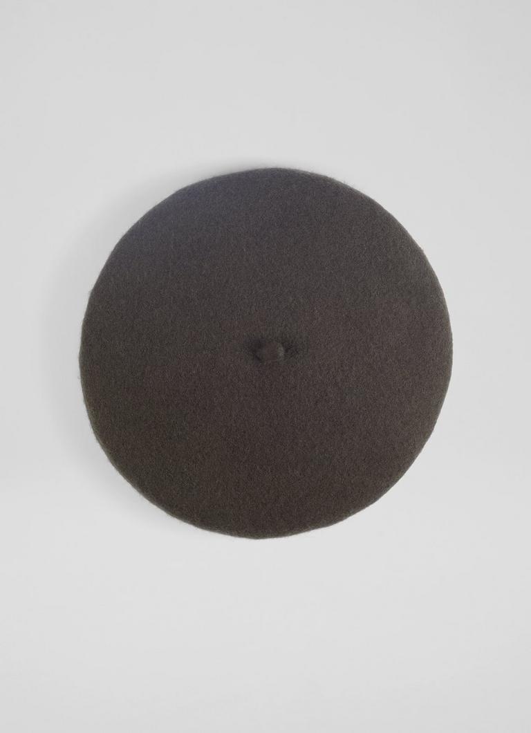 Elm Khaki Classic Beret Accessories New Arrivals Collections