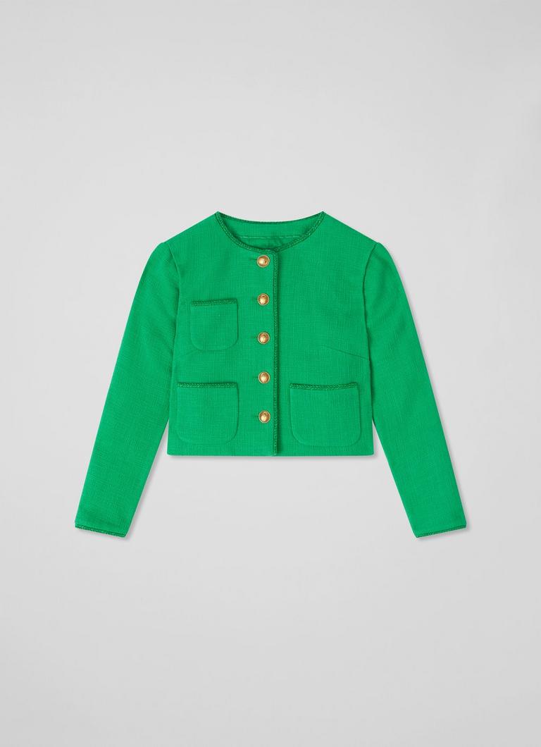 ■LKBennett■Alexa ブライトグリーン ツイード ジャケット Alexa Bright Green Tweed Jacket | Clothing | Sale