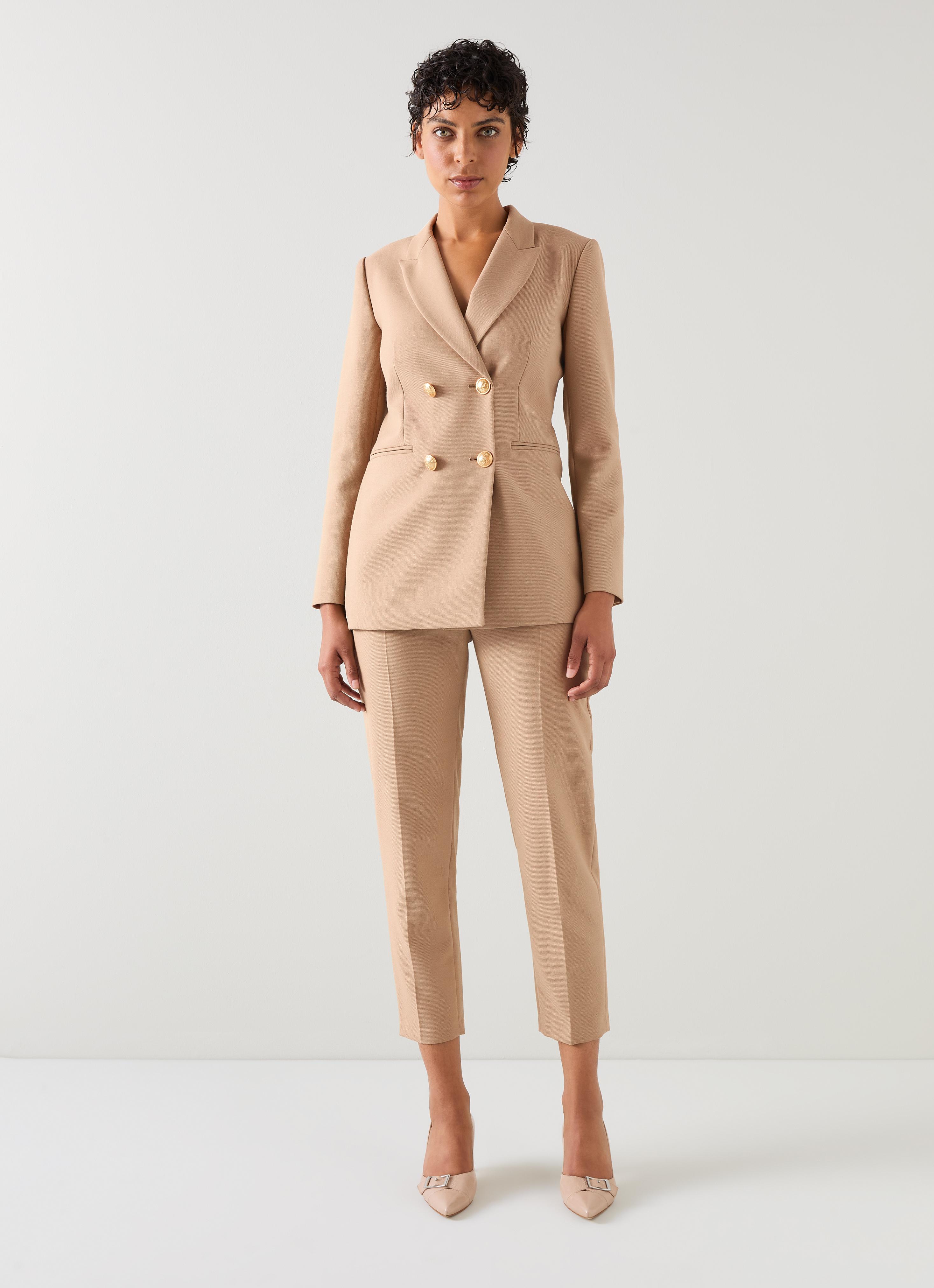 Mariner Camel Double-Breasted Jacket Coats Jackets Clothing