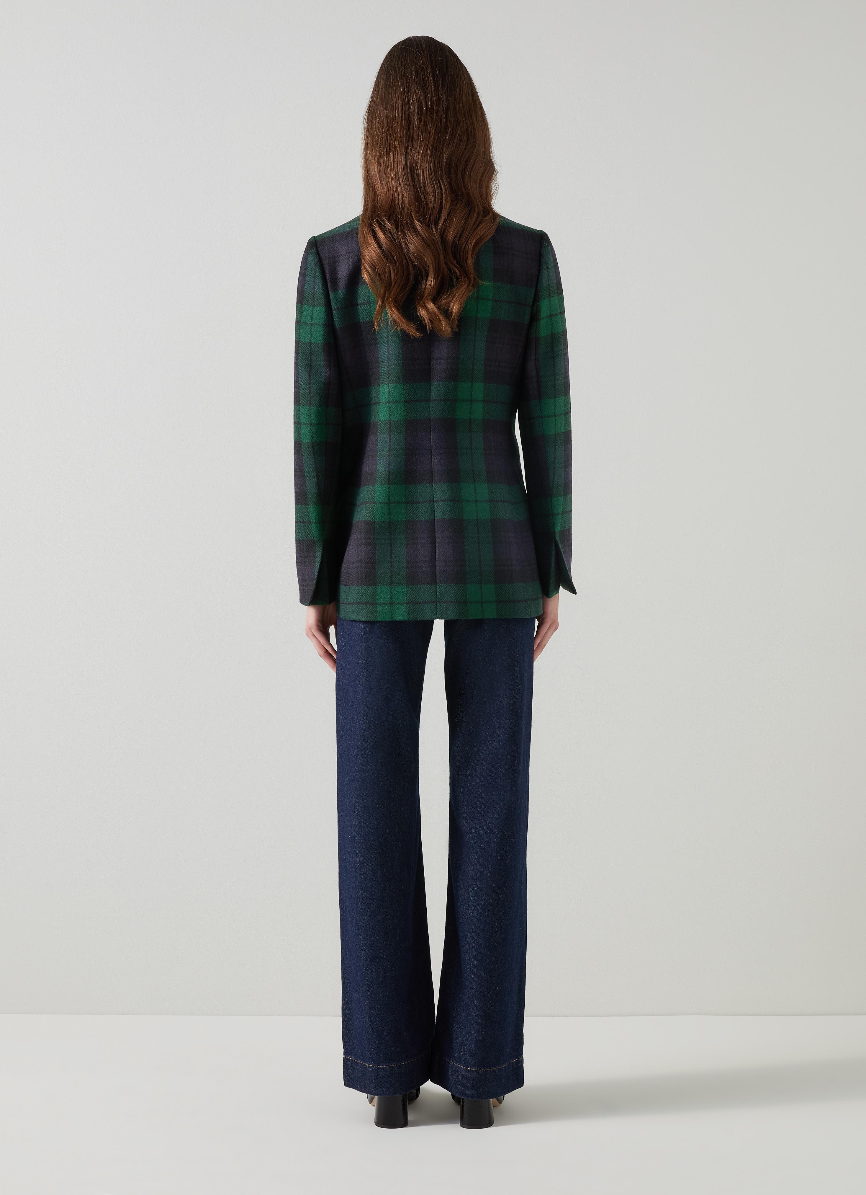 Fitted Blazer Plaid Blazer Target Women's Signature Crepe Fitted - Main Image