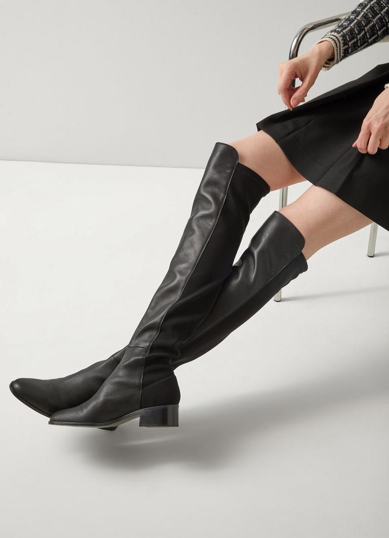 Lk bennett knee high boots discount