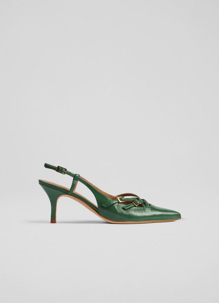 Caprice Jade Leather Multi Strap Open Court Shoes LKB Conscious