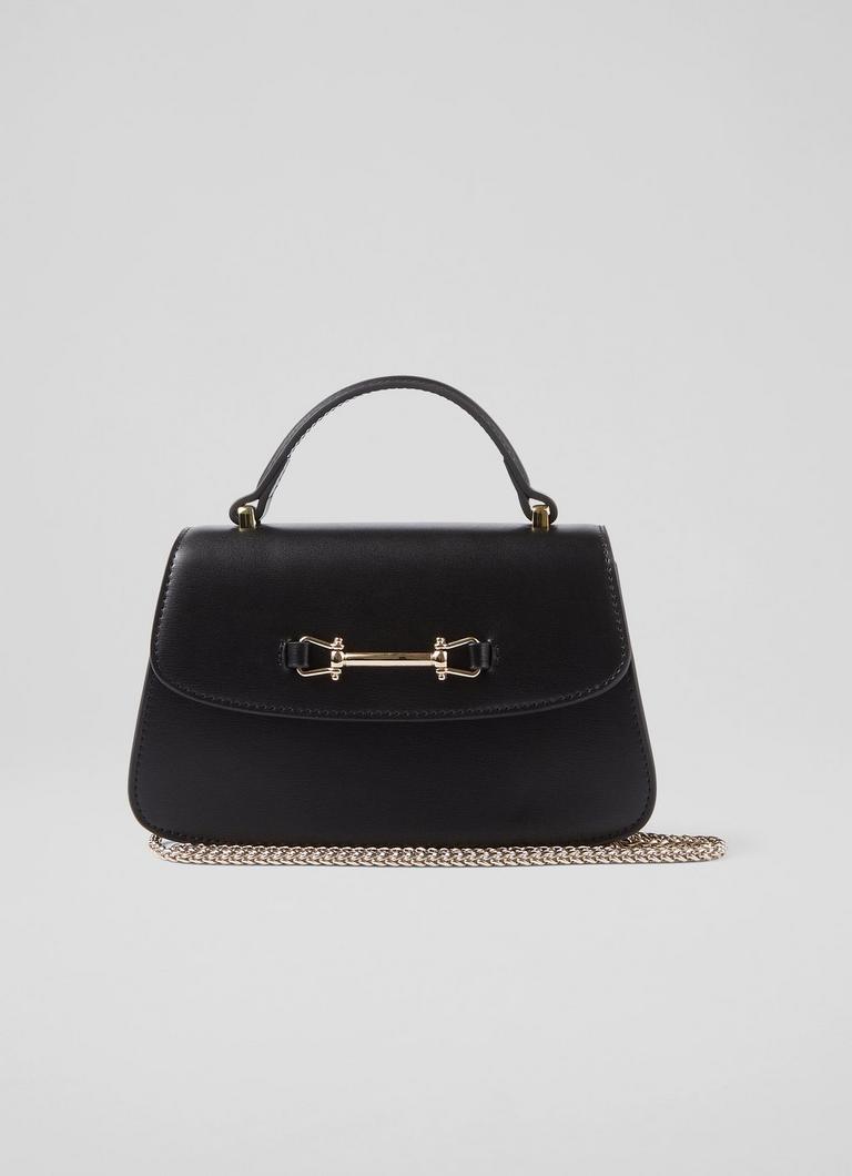 LKBennett アモリス クロスボディ トップハンドルバッグ Amoris Black Crossbody Top Handle Bag | Ascot-x-LKB | L.K.