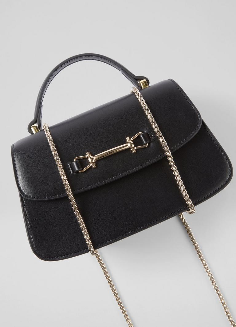 LKBennett アモリス クロスボディ トップハンドルバッグ Amoris Black Crossbody Top Handle Bag | Ascot-x-LKB | L.K.