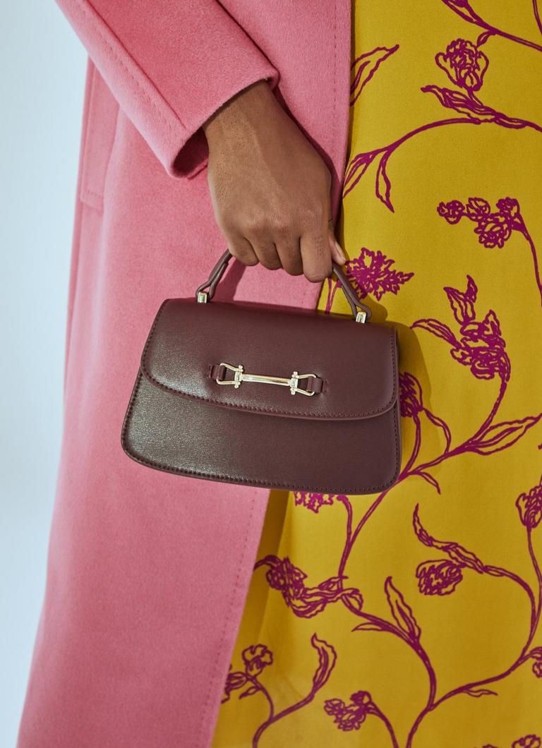 Amoris Bordeaux Crossbody Top Handle Bag Shoulder Bags Handbags Collections L.K.Bennett London