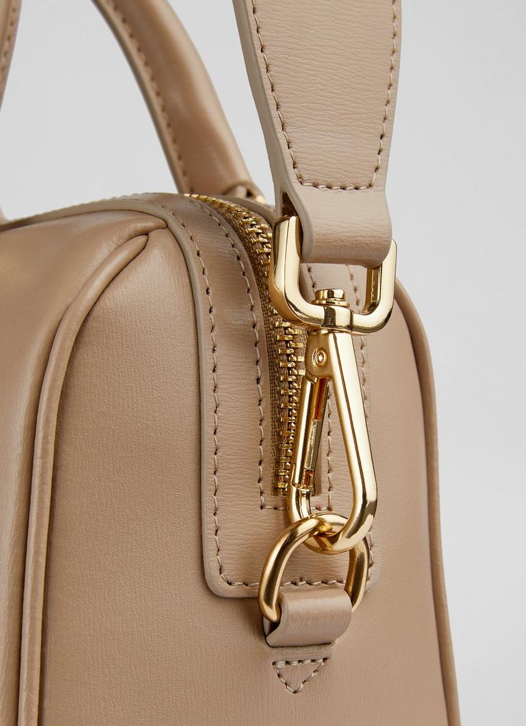 Fleurette Taupe Crossbody Bowling Bag Handbags Collections L.K.Bennett London
