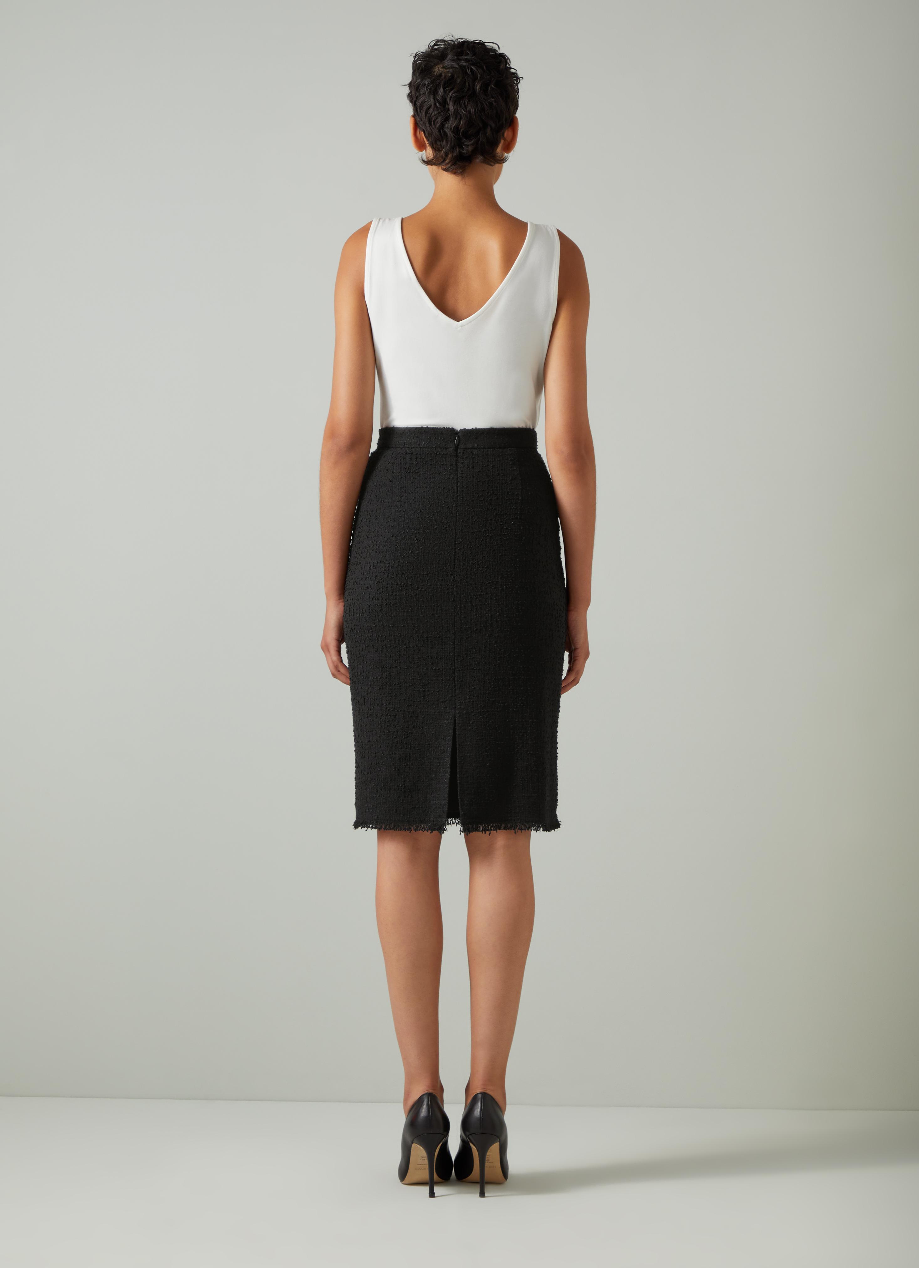 laubeblanc Mix tweed Pencil skirt スカート M 再入荷】Mix tweed