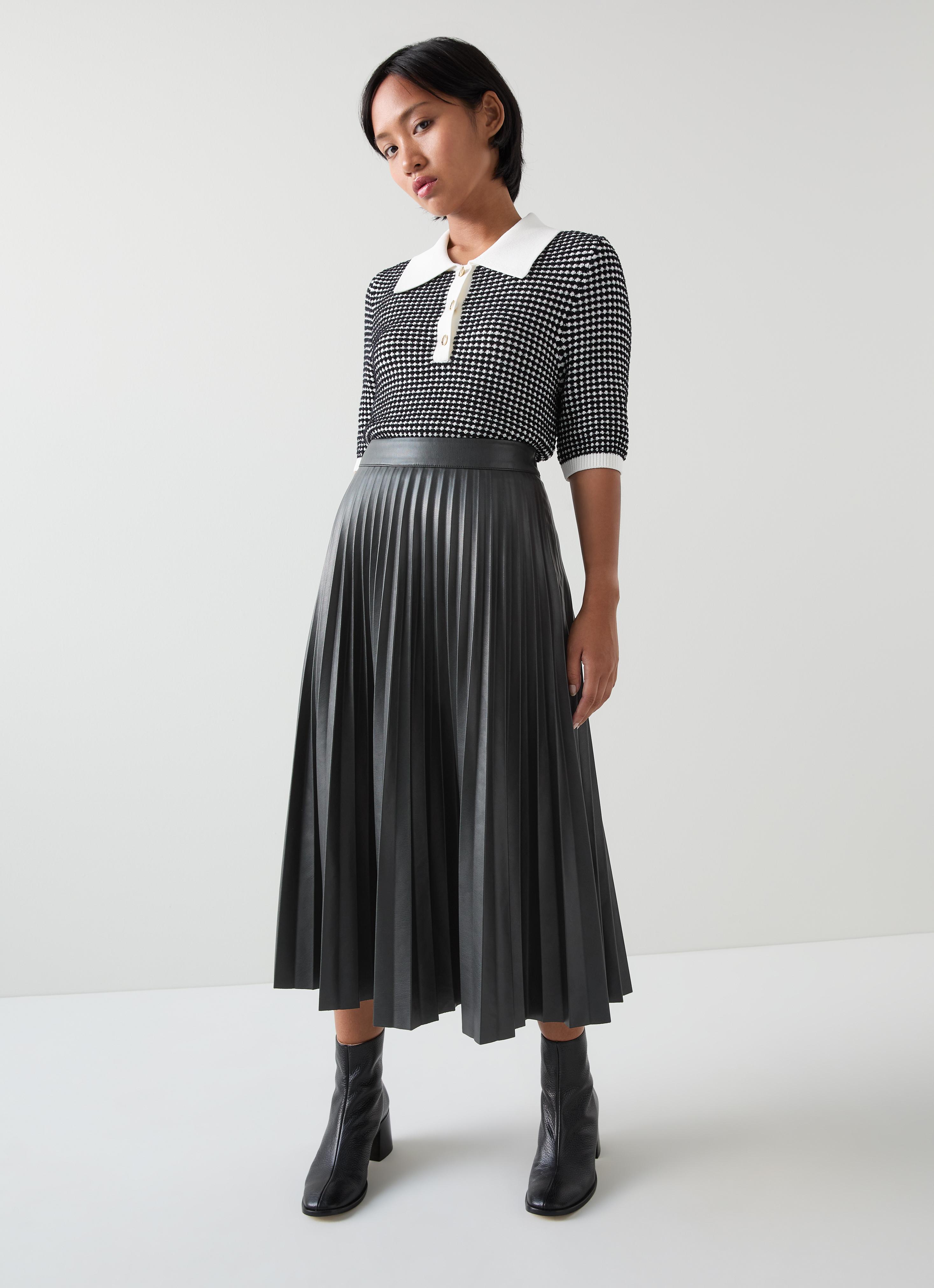 Laurie Petite Black Pleated Skirt Clothing Sale Collections