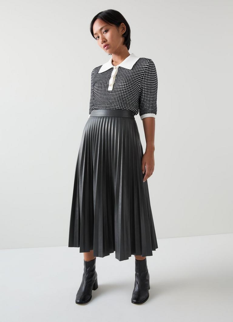 Petite skirts pleated online