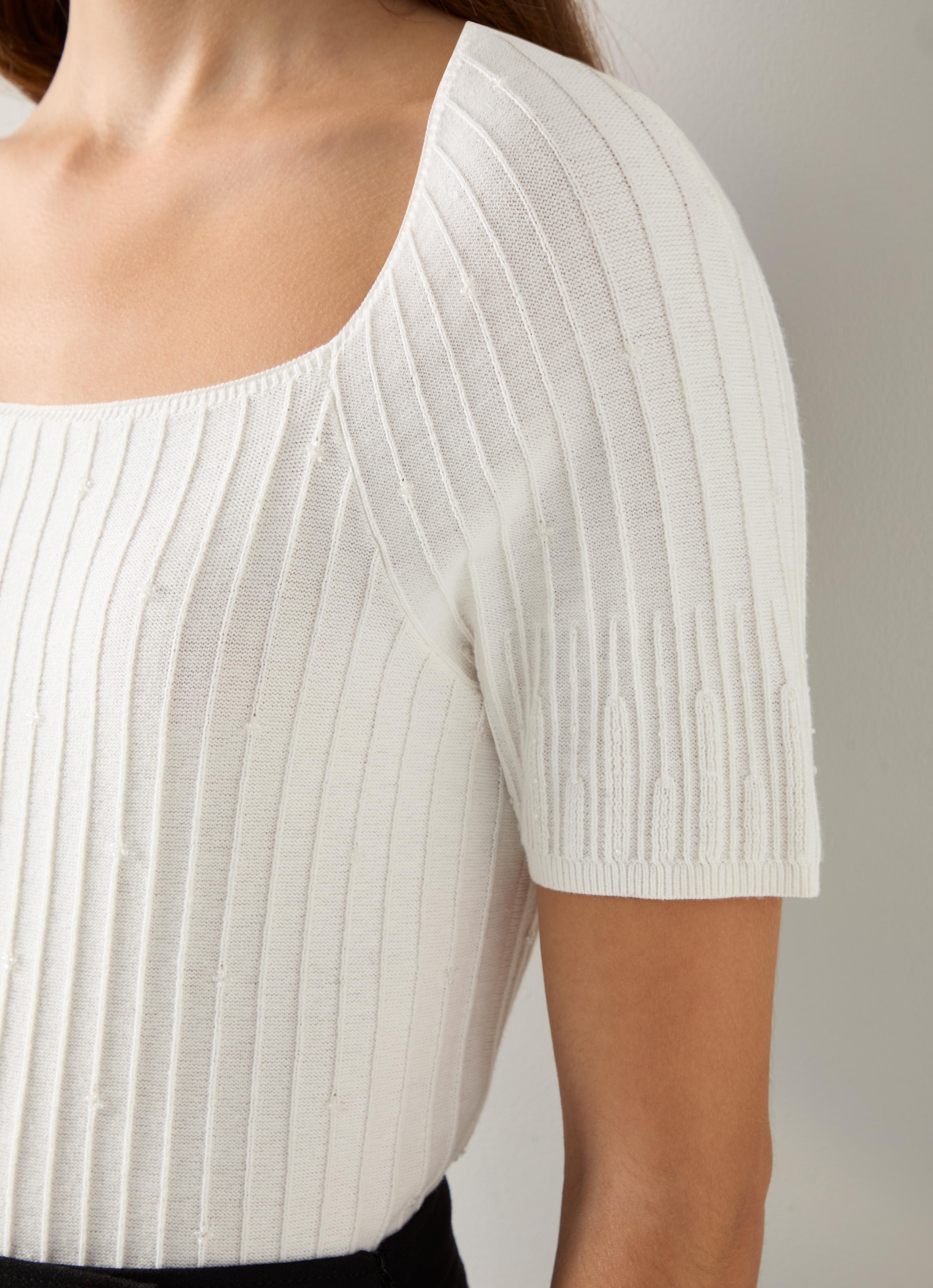 andmary Casey knit tops ivory Casey Ivory Knit Vest | KITRI Studio