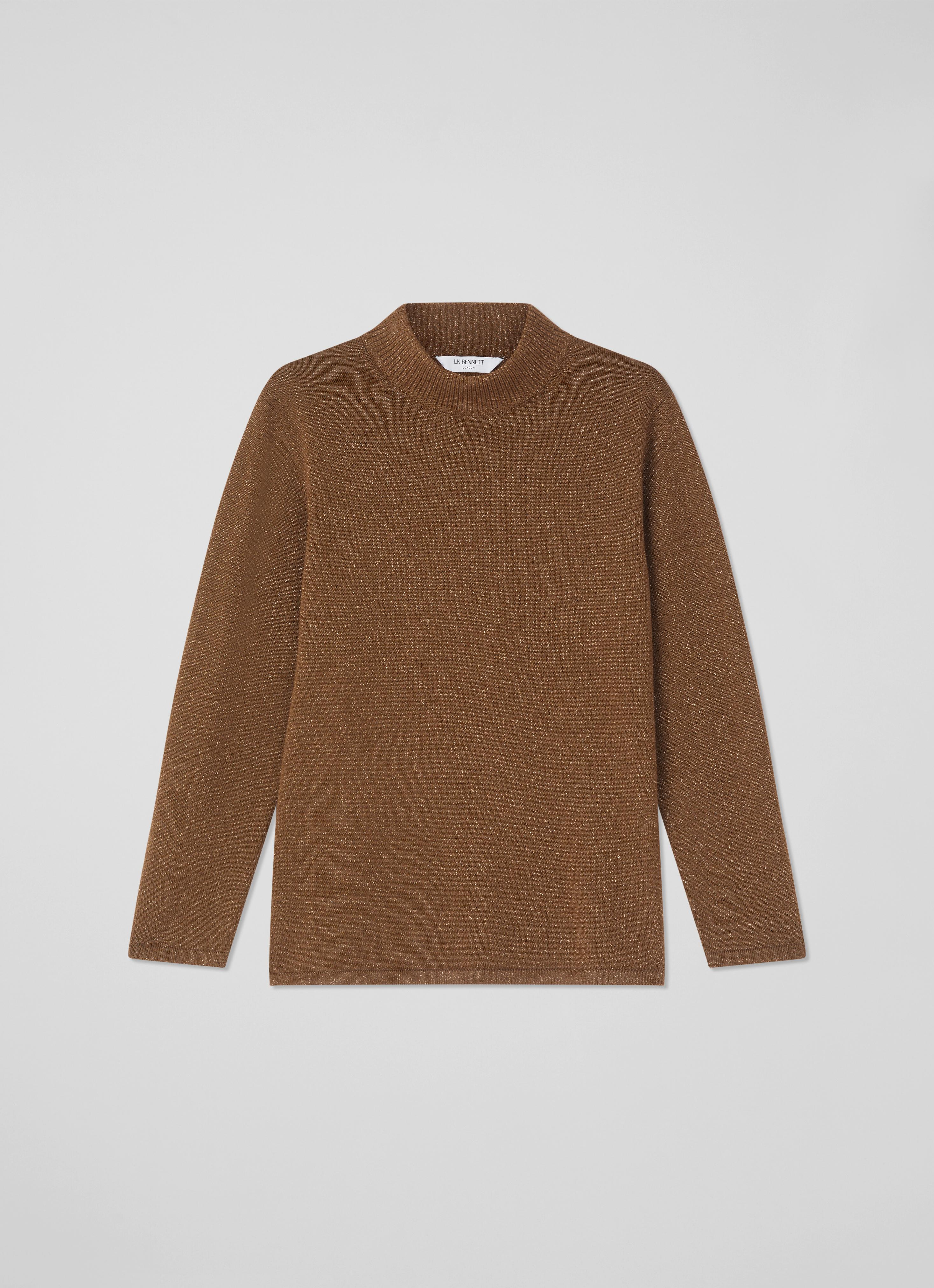 TAN  ニットブラ Women's Sorapis Cashmere Turtleneck Sweater - Camel | MaisonCashmere