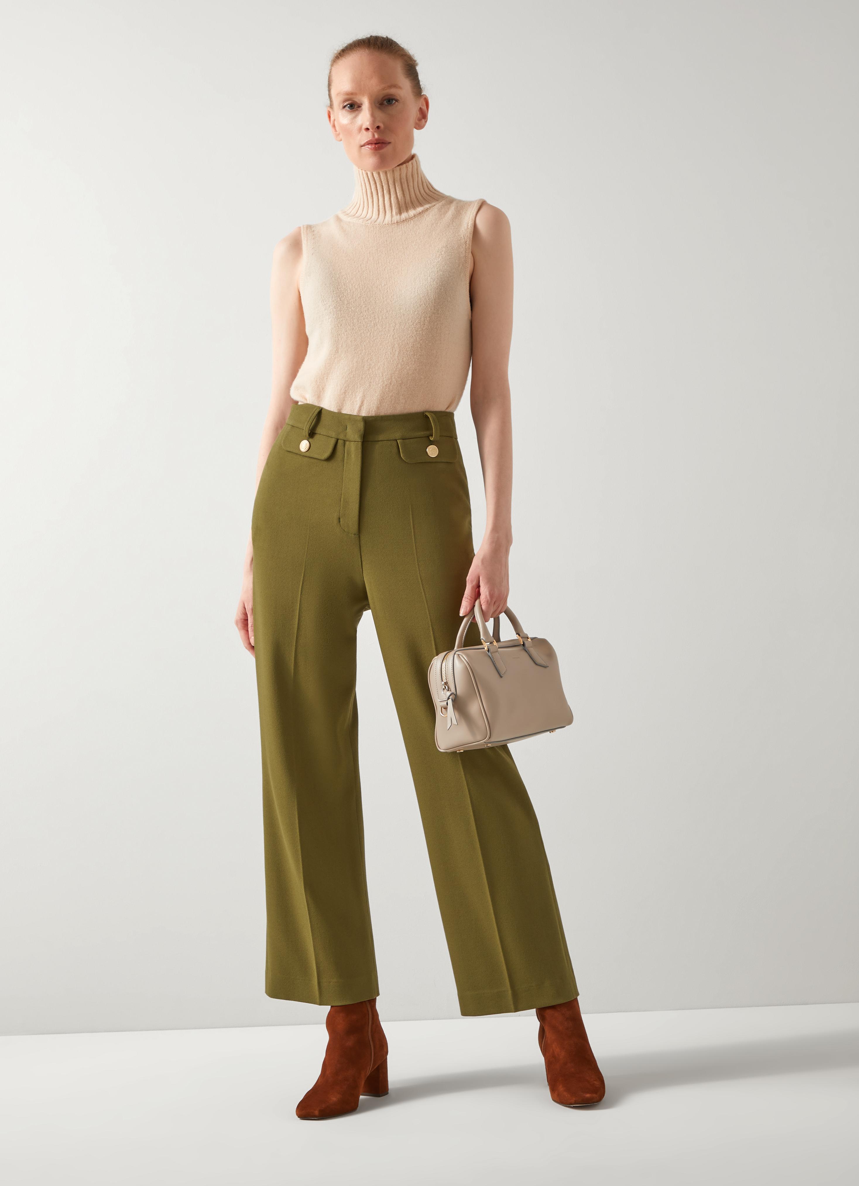 Billie Olive Tailored LENZING™ ECOVERO™ Viscose Crop Wide Trouser