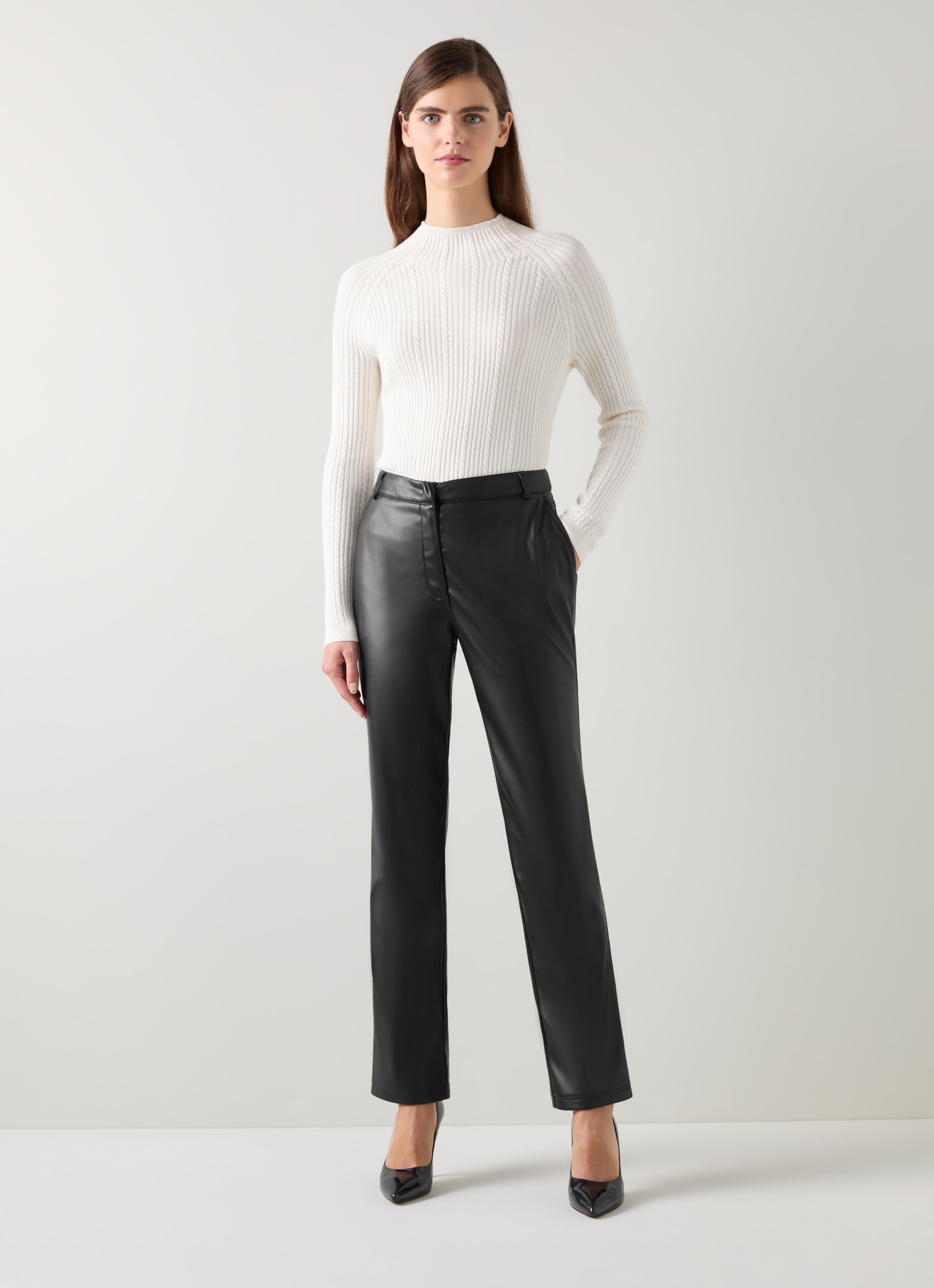 Hardy Black Faux Leather Trouser | Clothing | Sale | Collections