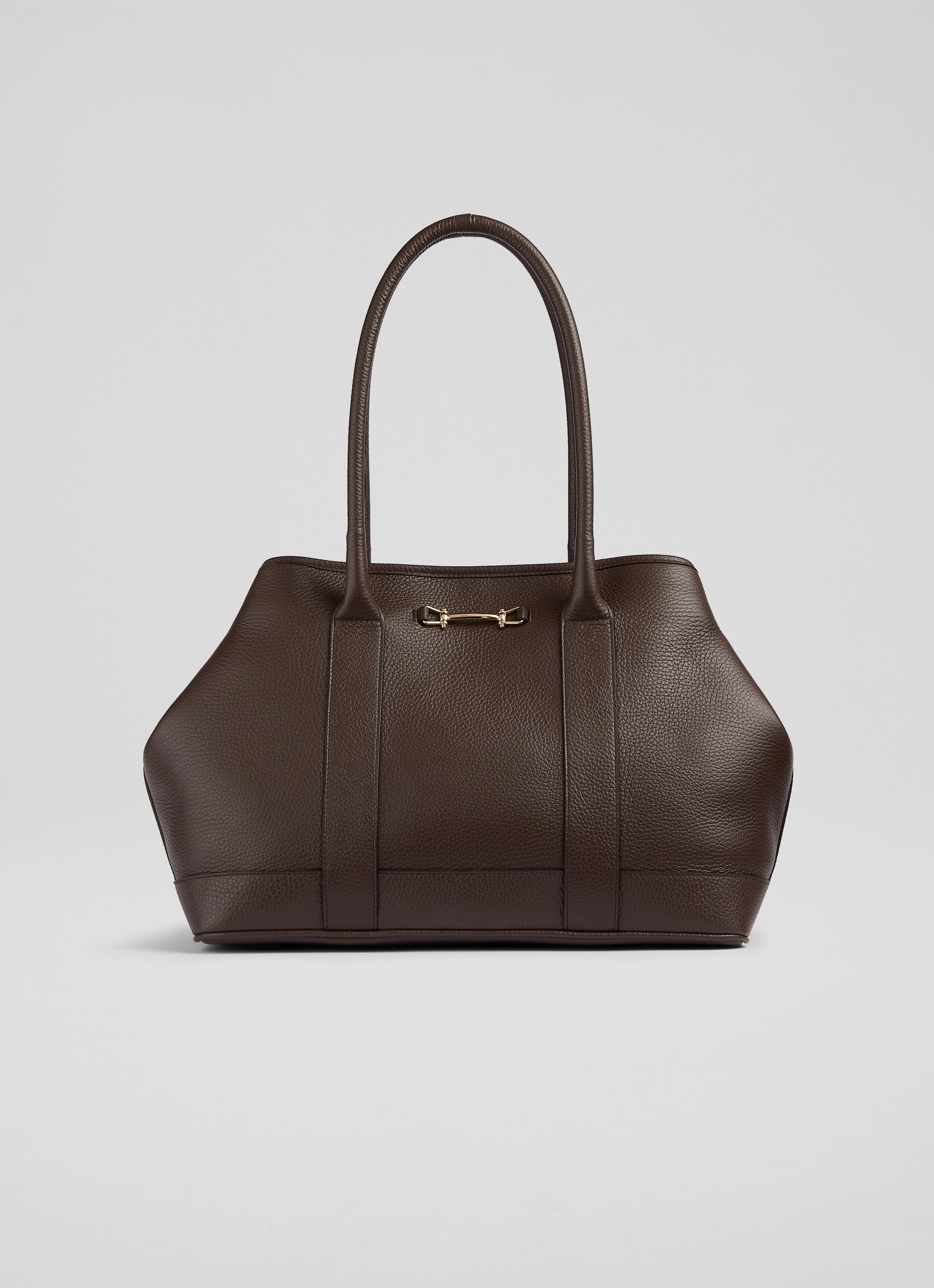 LKBennett ローレン チョコレート ワーク トートバッグ UK_AW24_TT_LAUREN_CHOCOLATE_LE