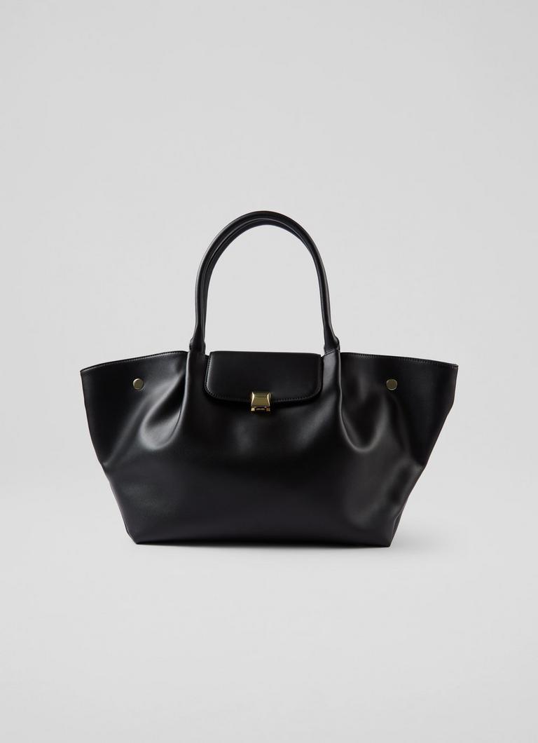 LKBennett オテロ タンロック トートバッグ Otello Black Lock Tote Bag | Tote Bags | Handbags