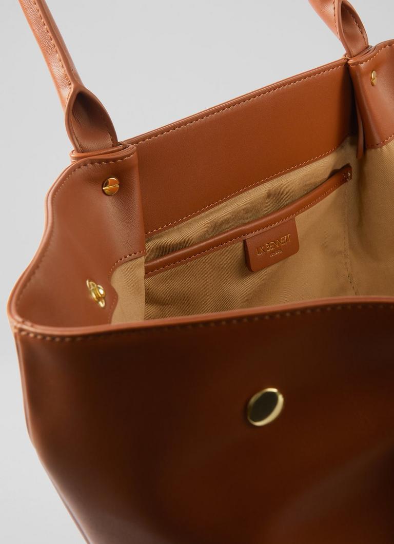 LKBennett オテロ タンロック トートバッグ Otello Tan Lock Tote Bag | Tote Bags | Handbags
