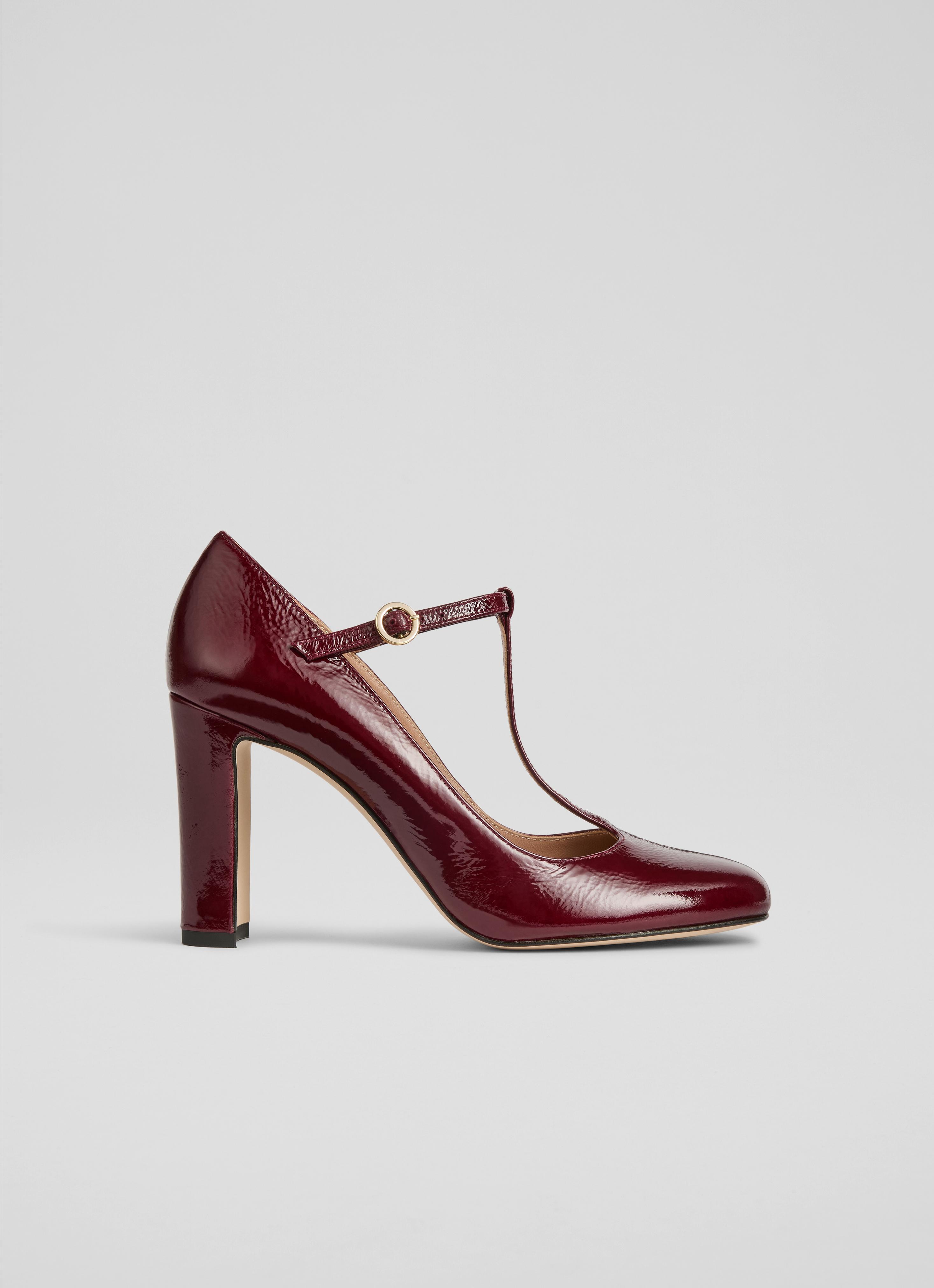Annalise Mary Jane Burgundy Courts