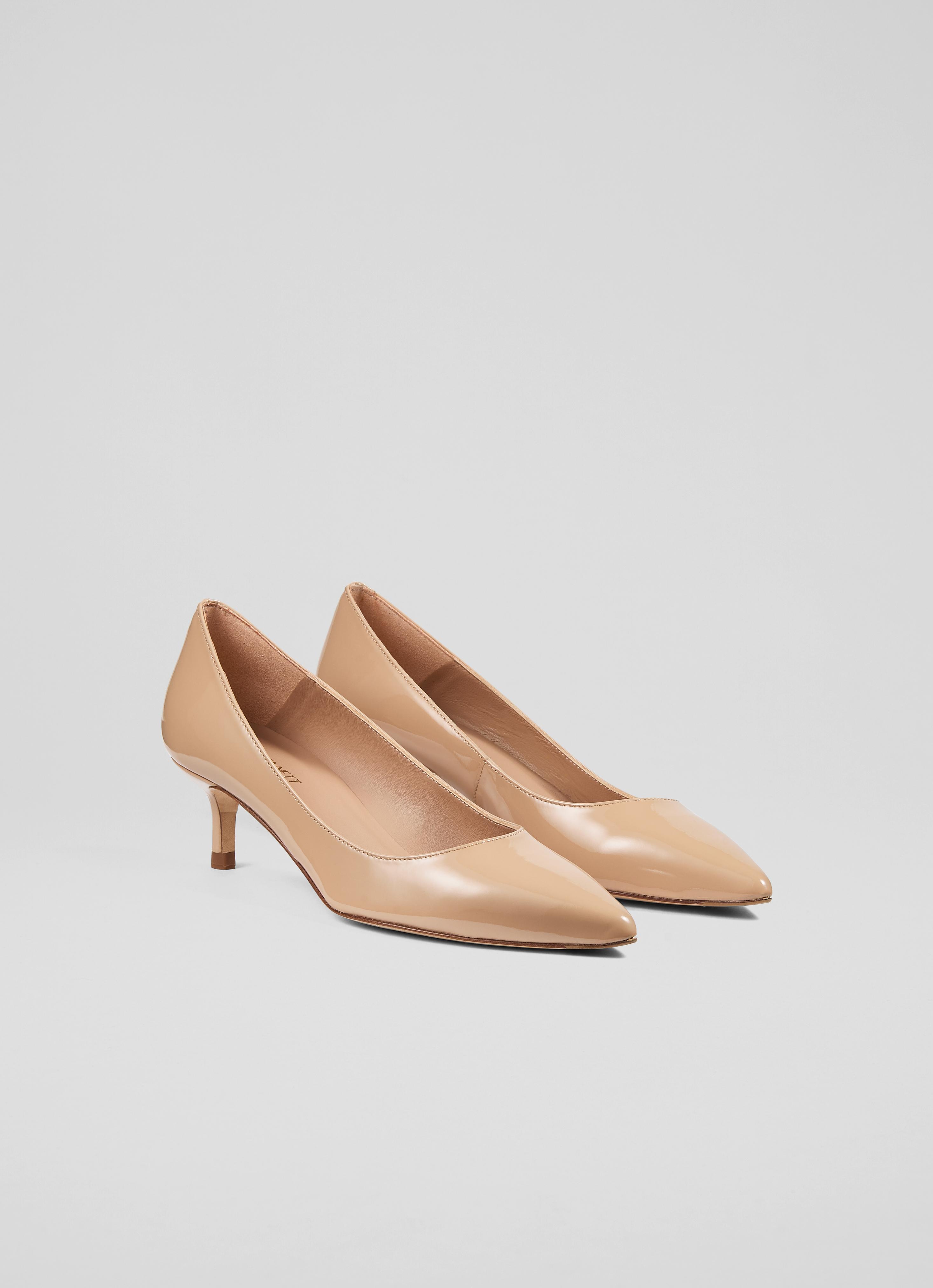 Audrey Beige Patent Courts