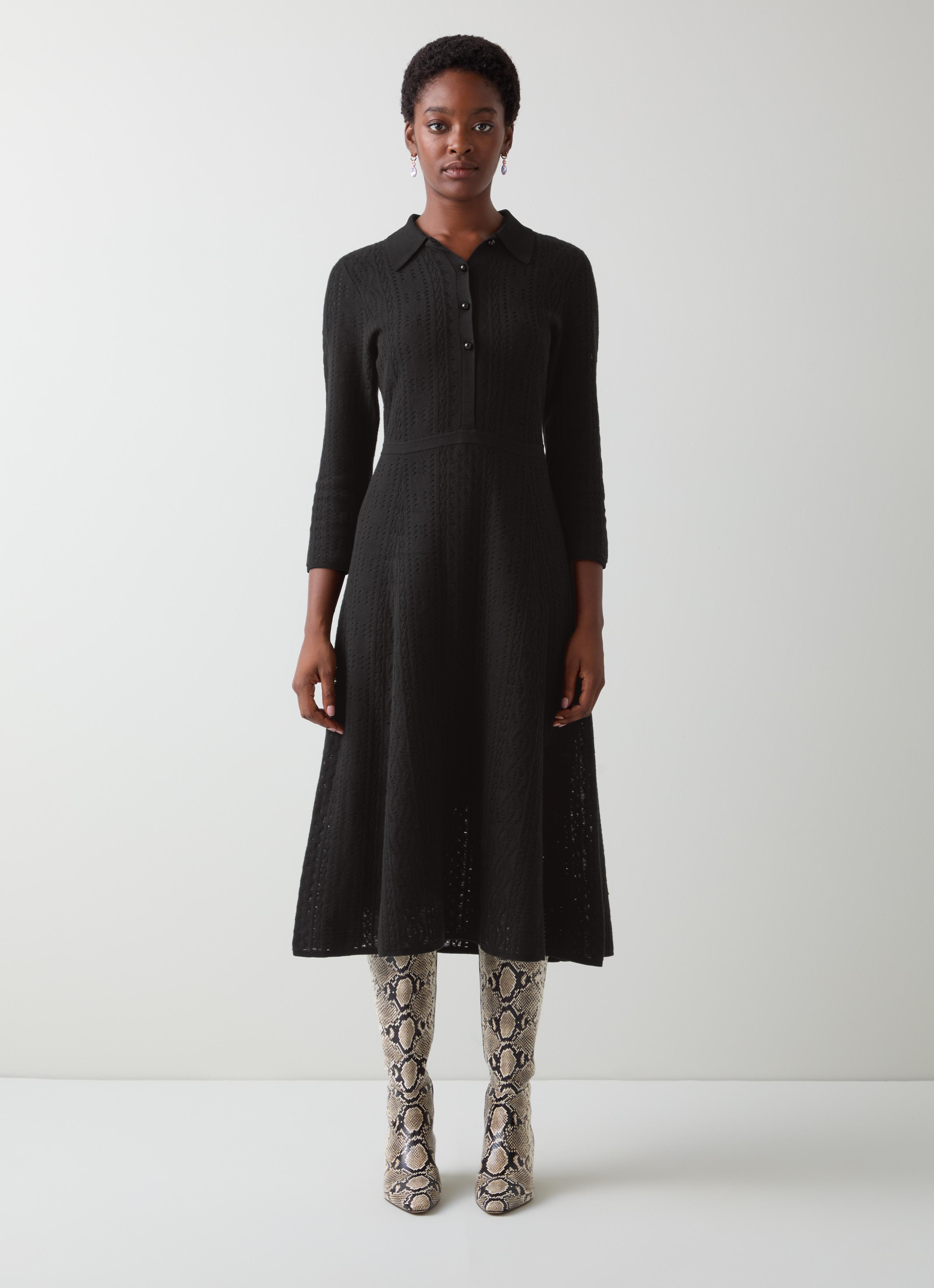 Dee Cotton Black Dress