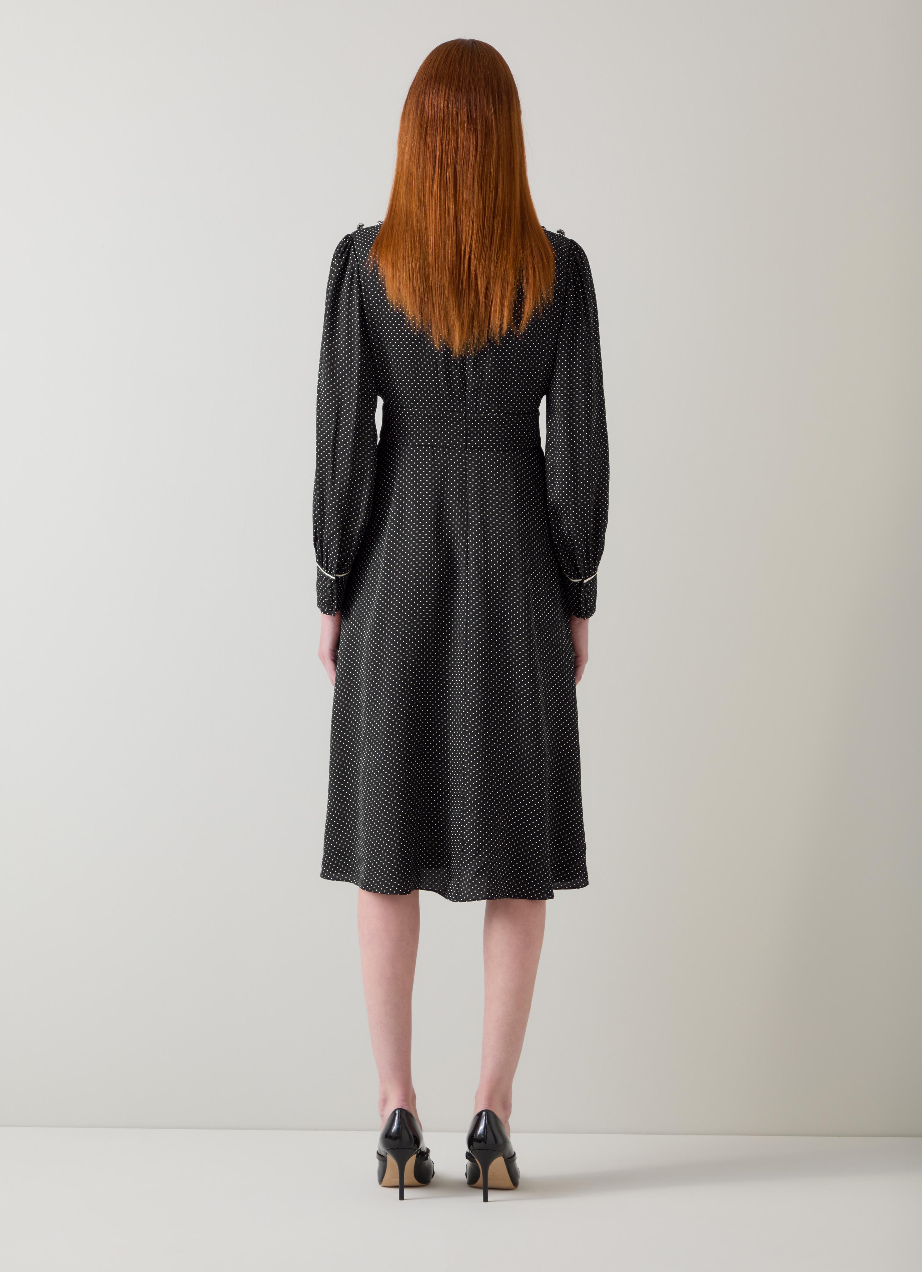 Larissa Black And Birch Mini Dress | Midi Dresses | Dresses | Clothing |  Collections | L.K.Bennett, London