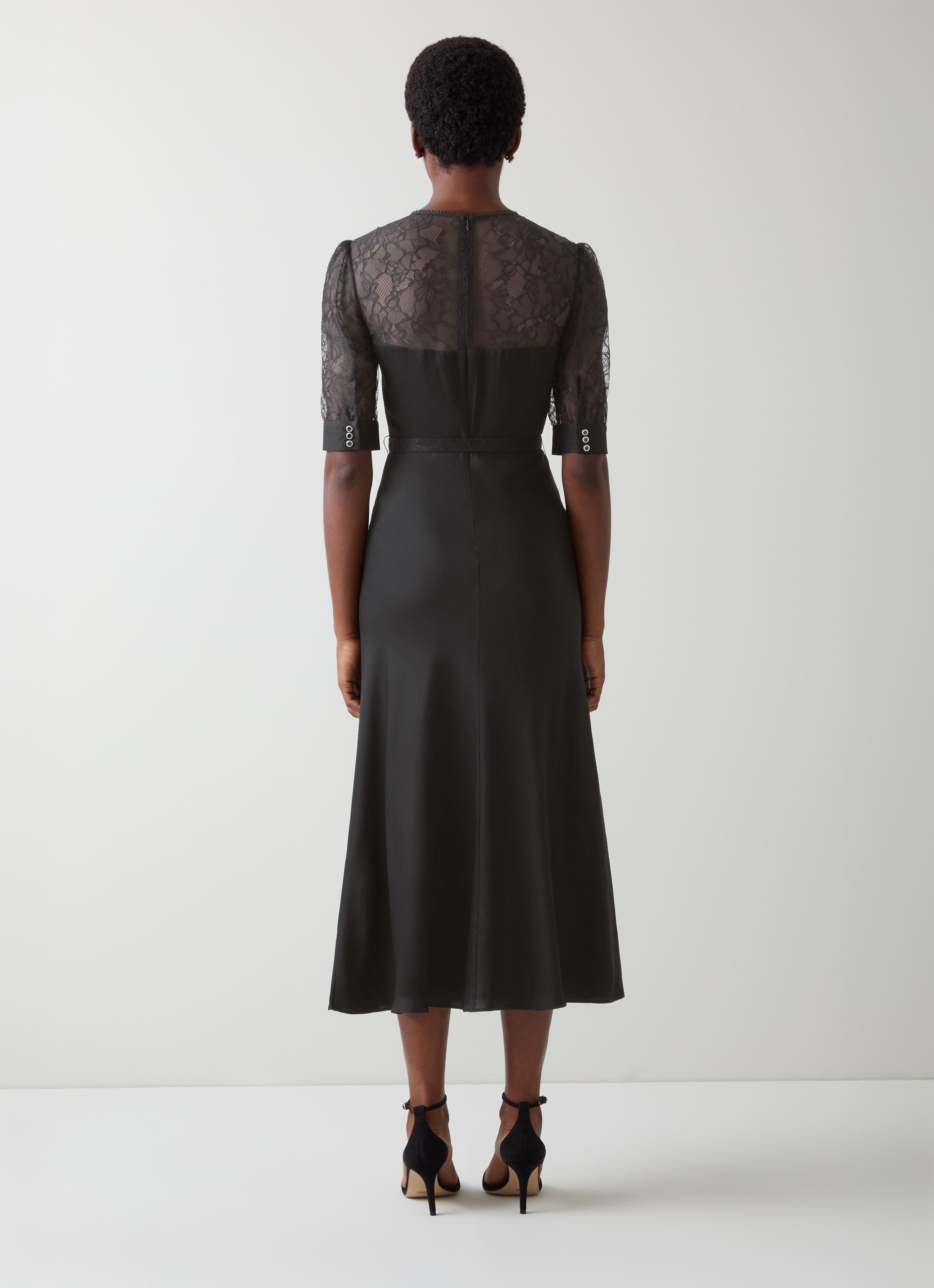 chinese dress ladies BRAND NEW LK BENNETT BLACK LACE DRESS SIZE 14 – Whispers Dress Agency