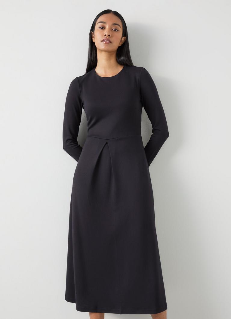 Maria Black Jersey LENZINGâ„¢ ECOVEROâ„¢ Fit and Flare Dress