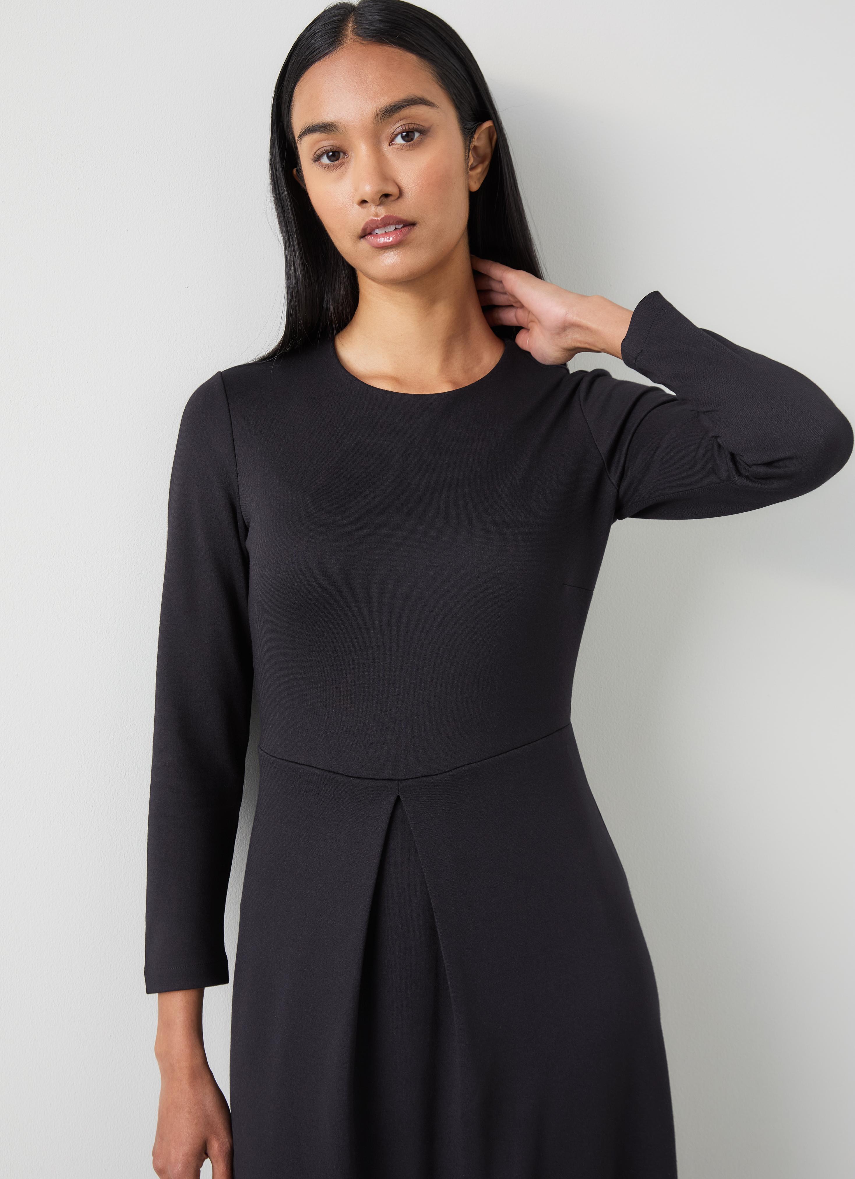 green emerald velvet dress Desiree Frill Fit & Flare Dress, Black – Jolie Moi Retail main image 0