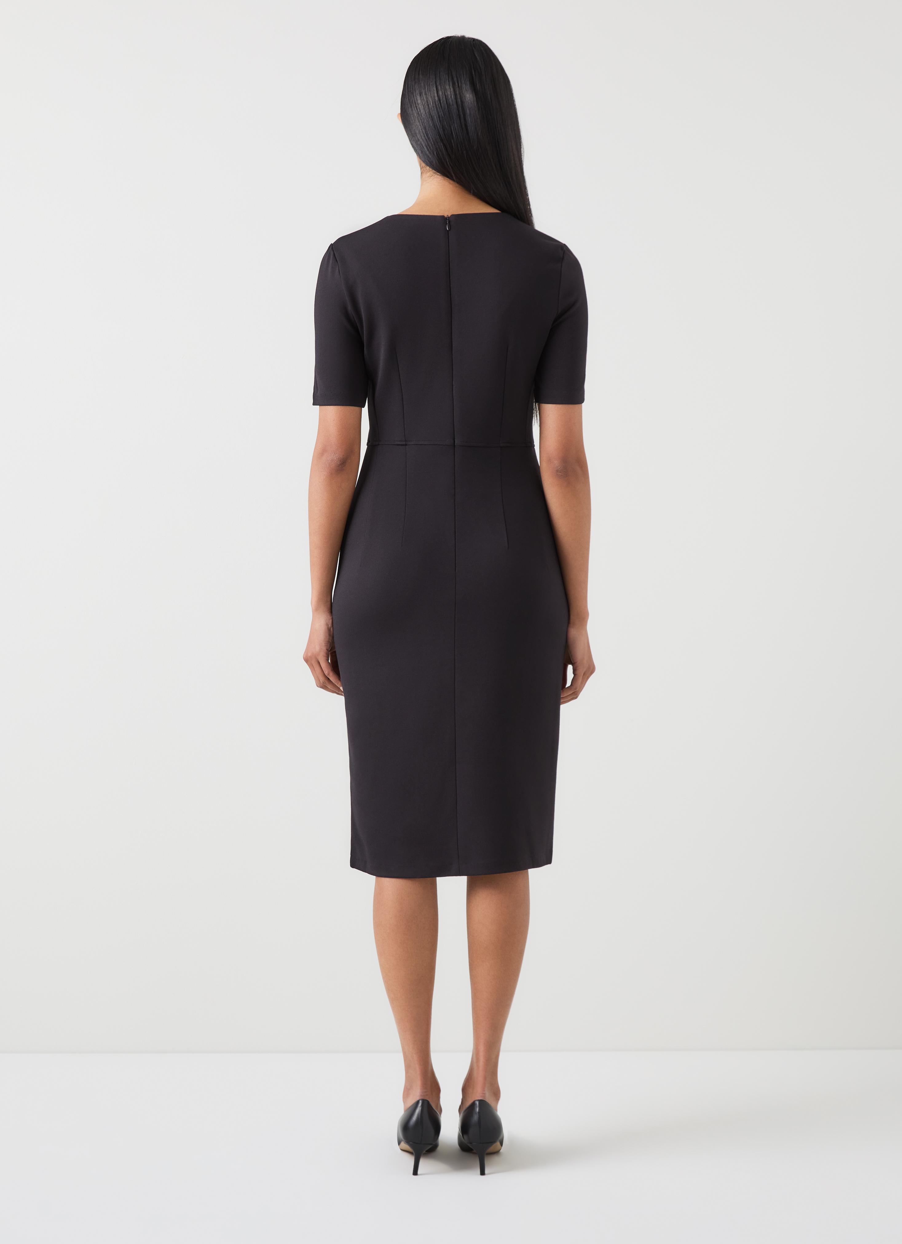Natasha Black Fitted Jersey Dress | Clothing | Collections | L.K.Bennett,  London