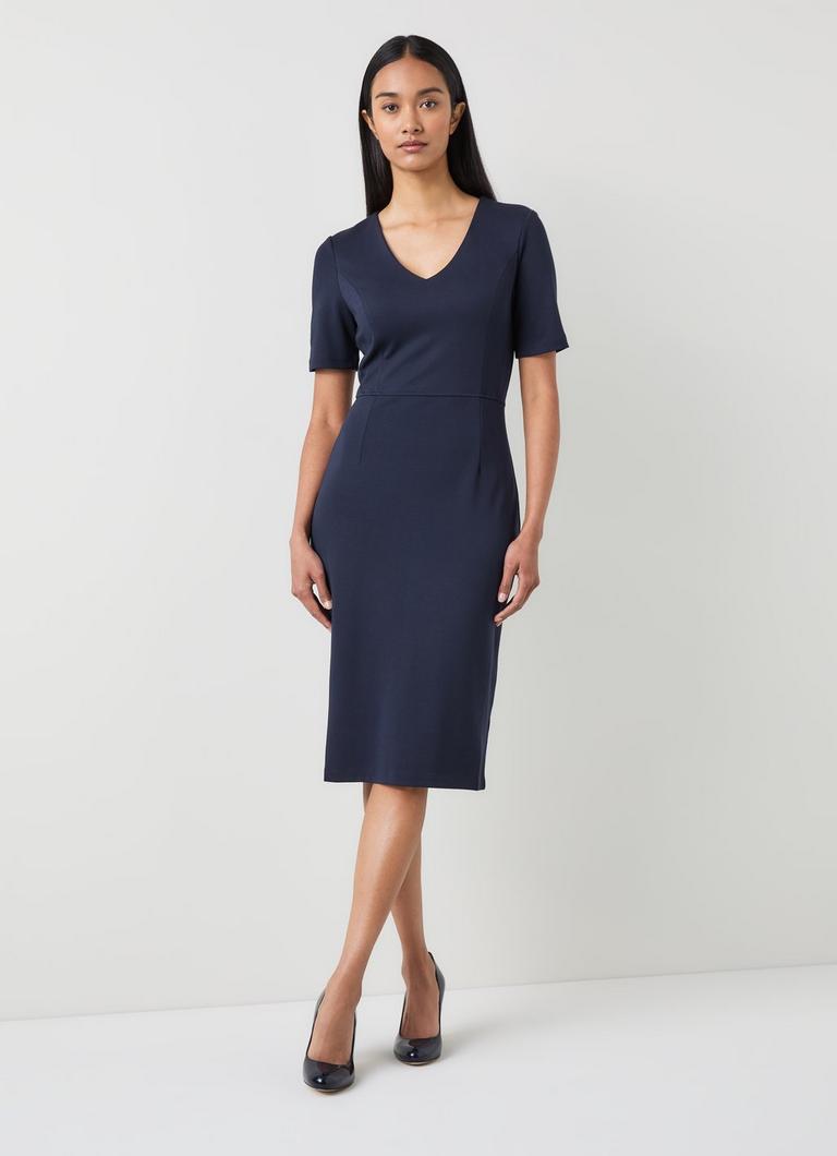 Natasha Navy Dress with LENZING™ ECOVERO™ viscose