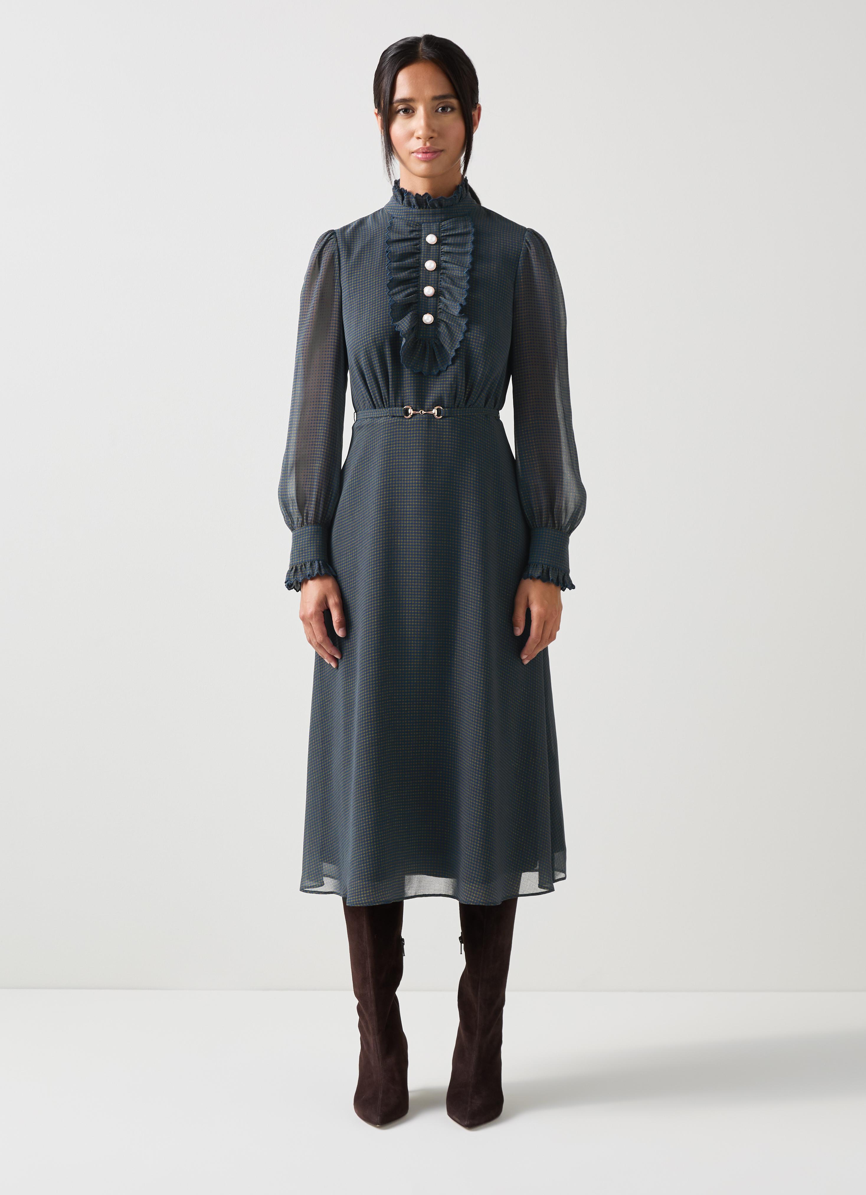 Sadie Petite Midnight Print Georgette Dress