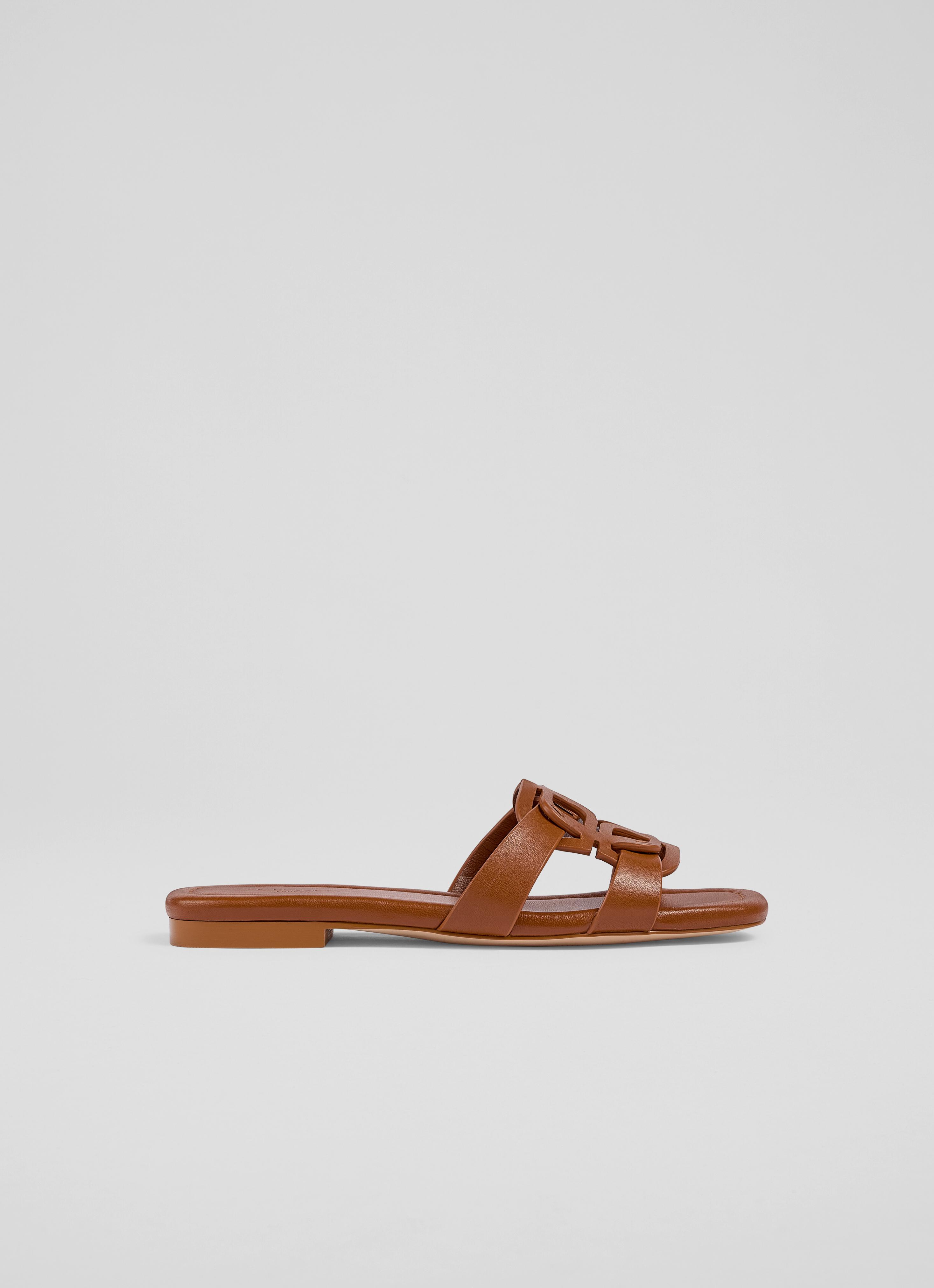 Casper Tan Leather Flats