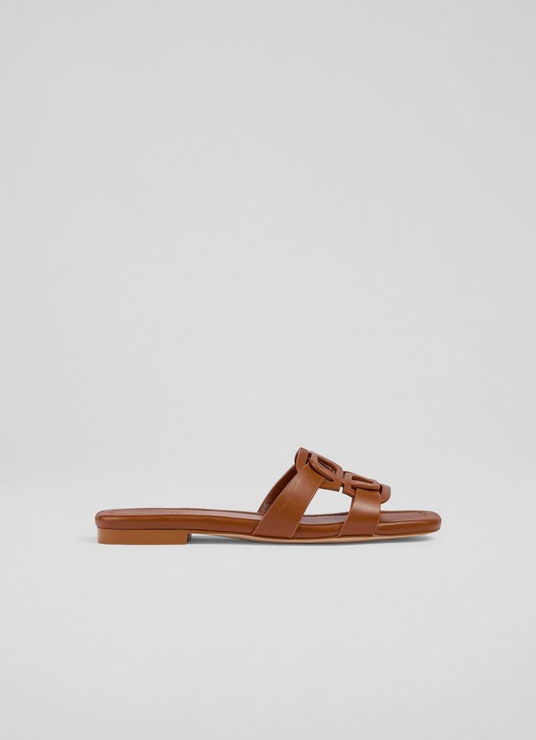 Casper Tan Leather Flats