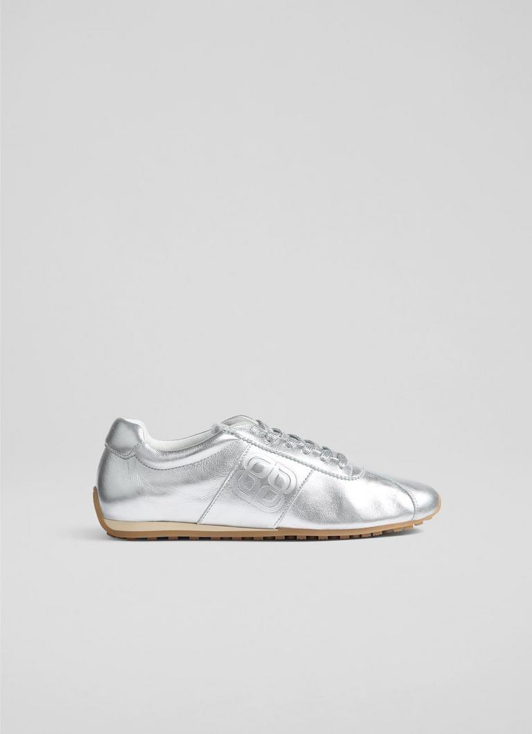 Spring Silver Leather Trainers
