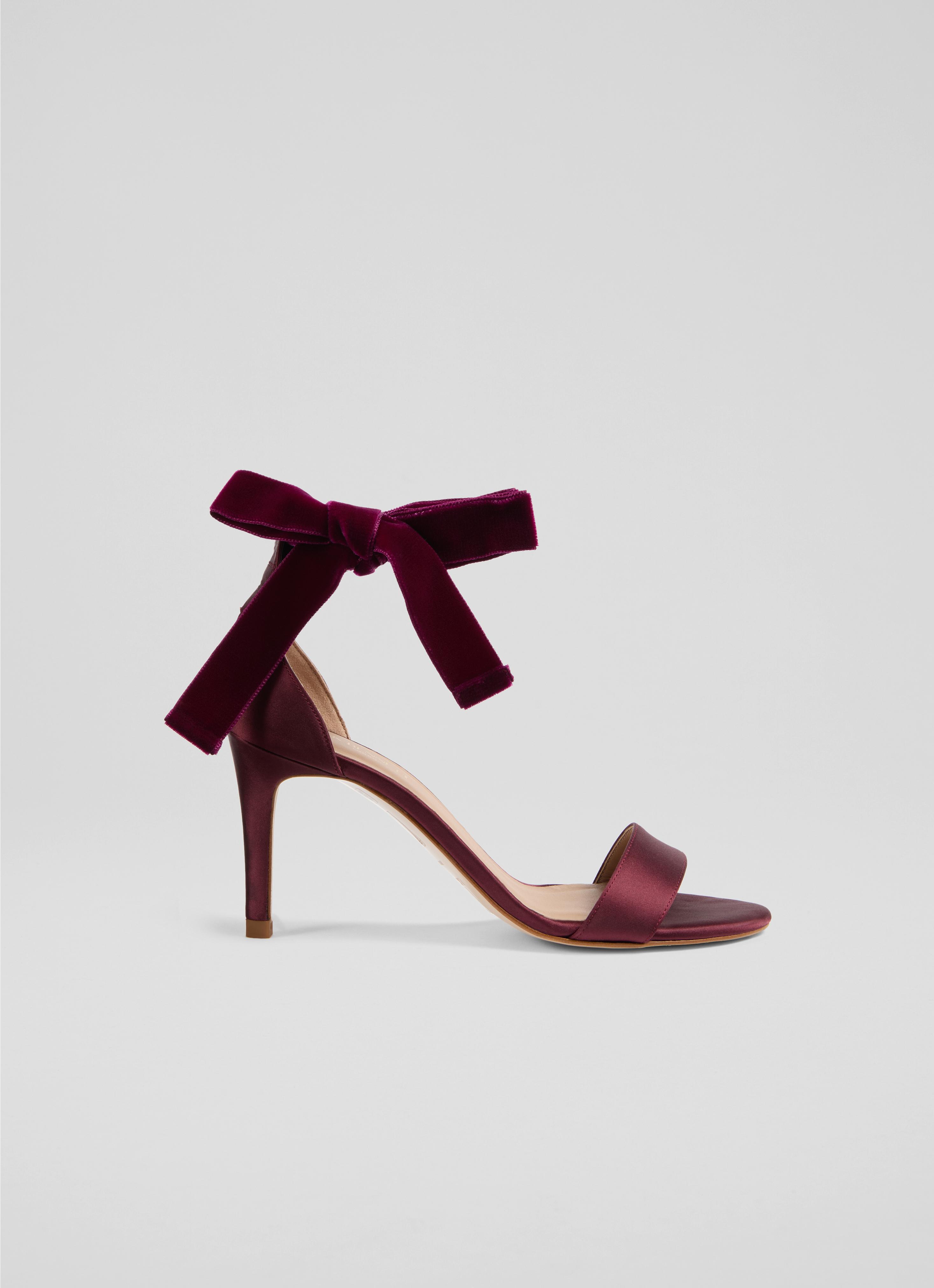 Helena Burgundy Sandals