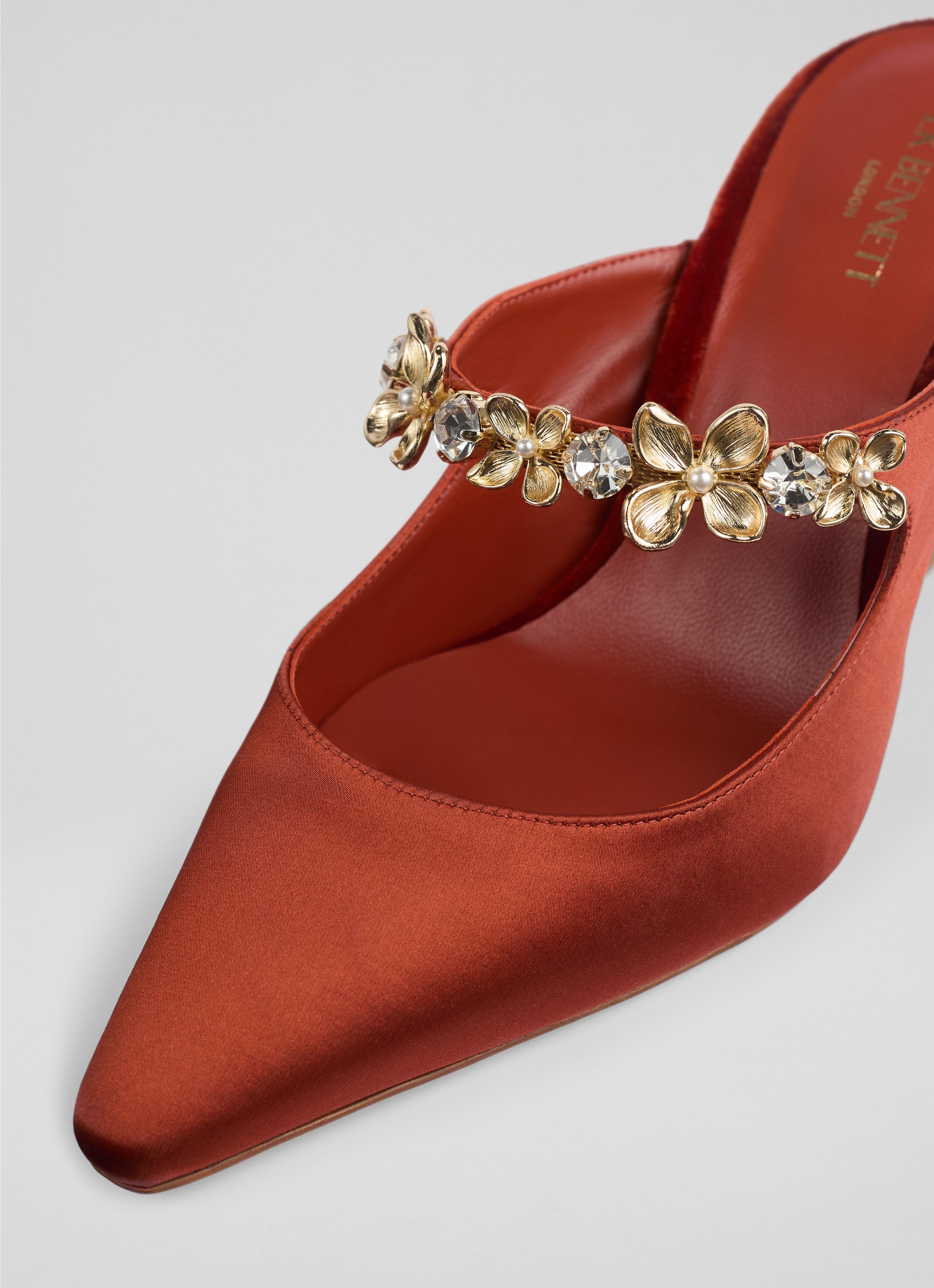 Ambrose Natural Posie Trim Mule Courts | Shoes | Collections