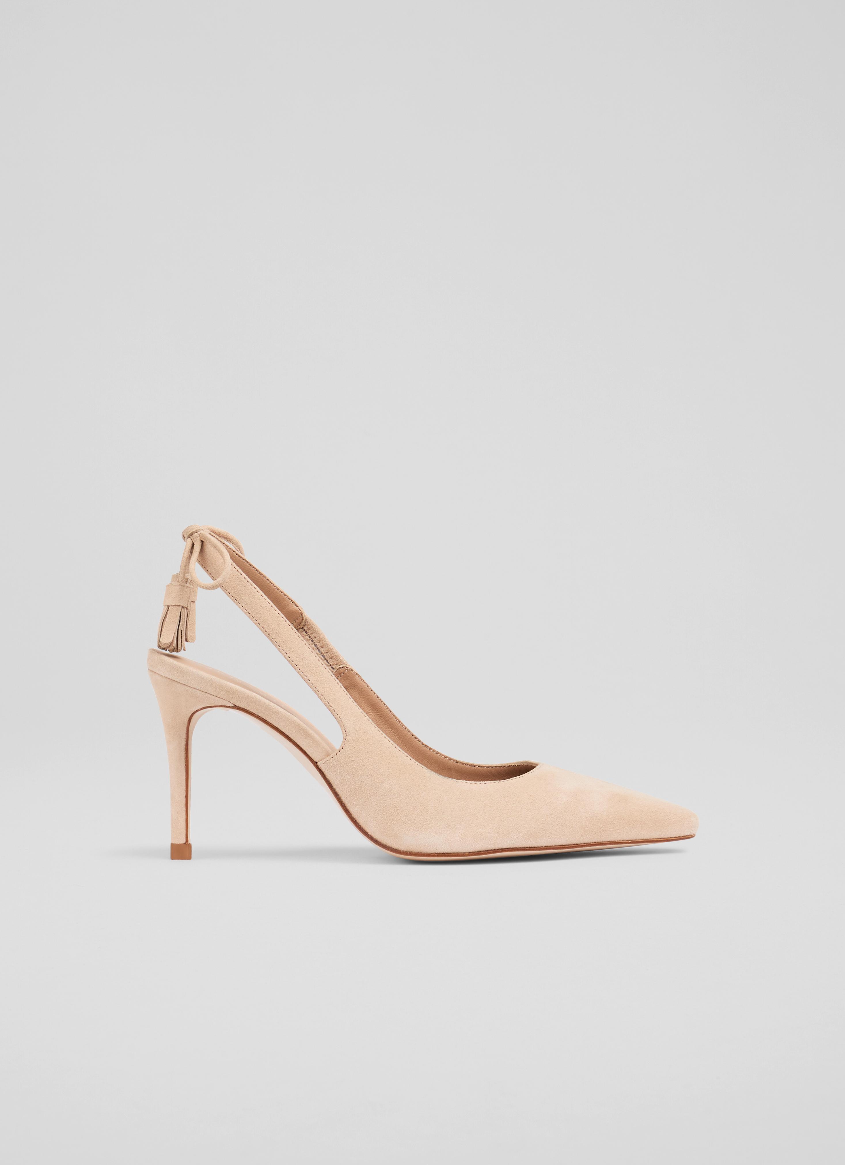 Cary Trench Suede Tassel Slingback Courts