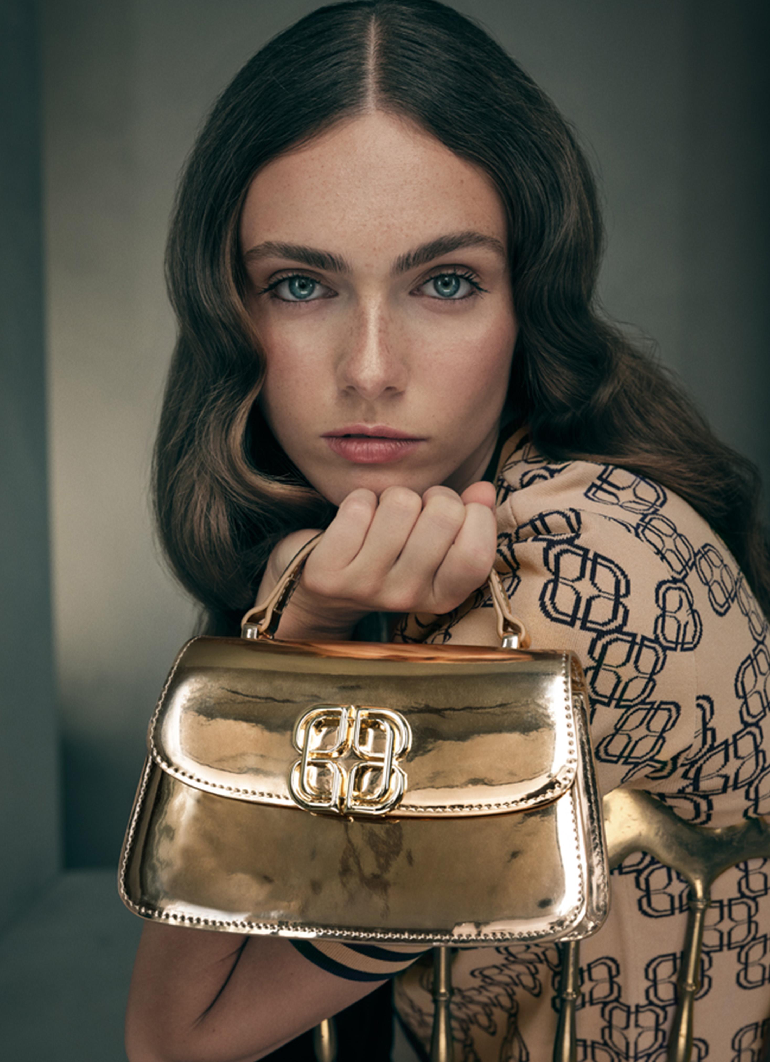 Annabelle Gold Patent Crossbody Bag | Handbags | Collections