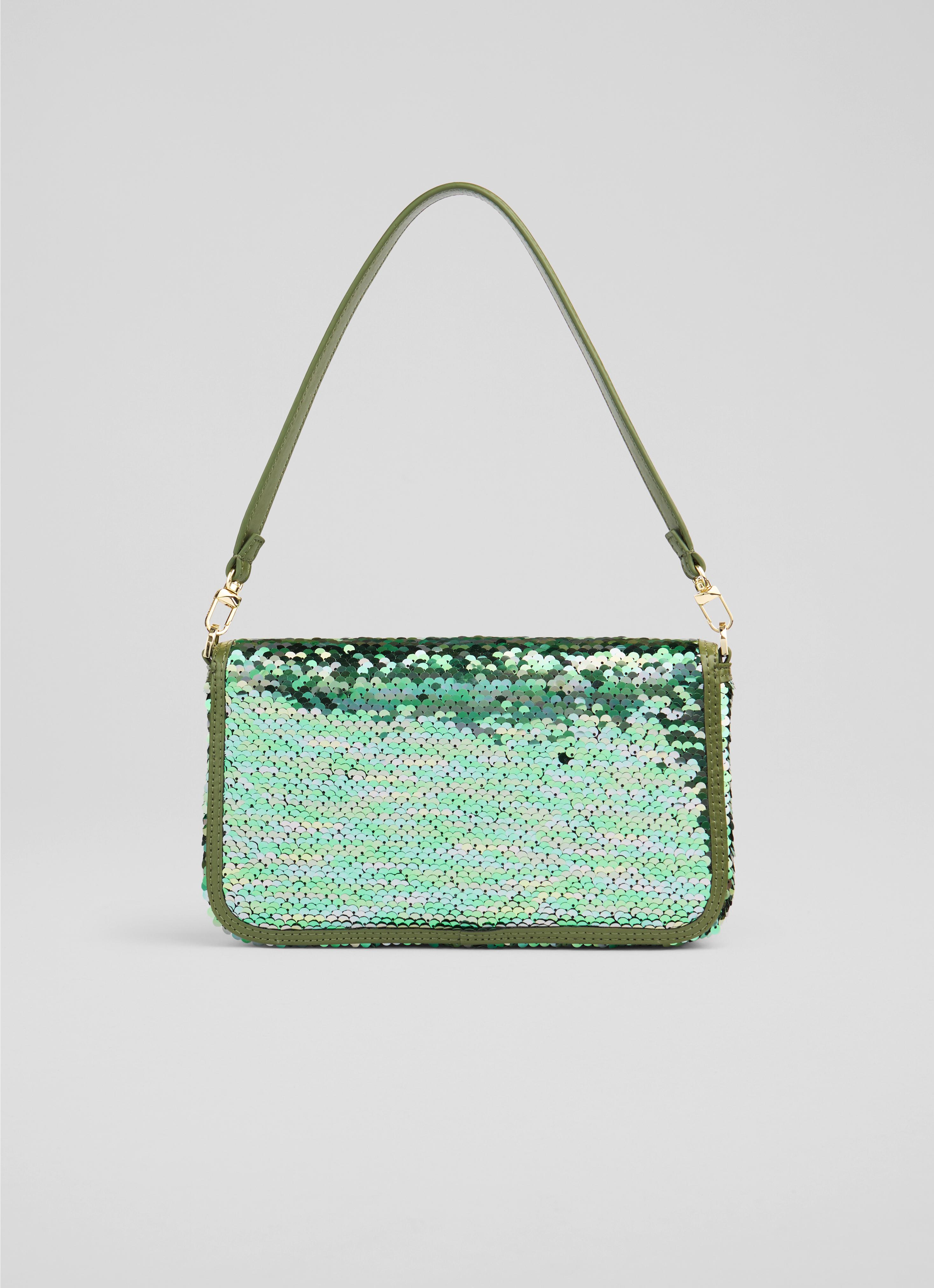Zoe Green Sequin Shoulder Bag | Partywear | Occasionwear | L.K.Bennett,  London