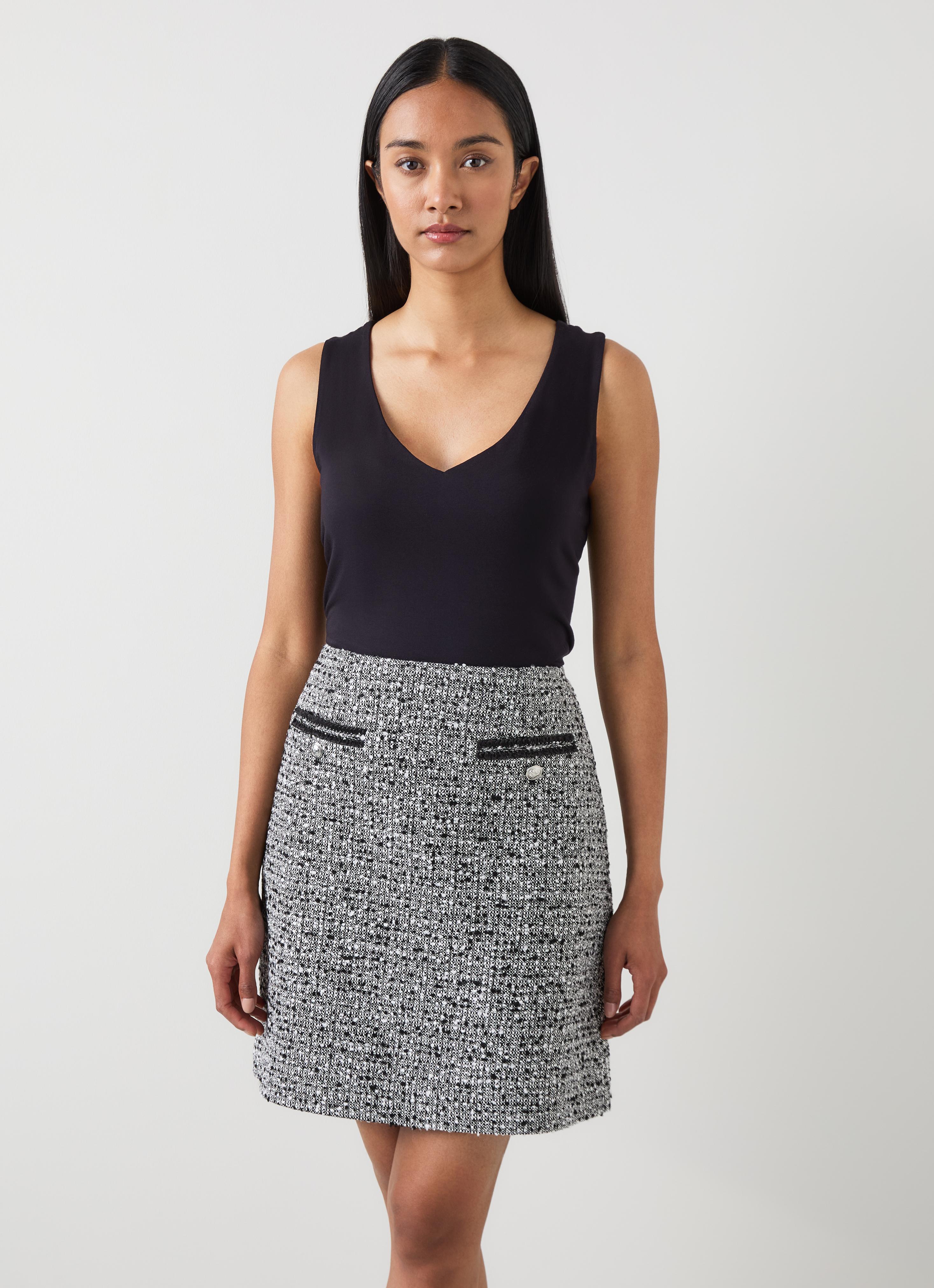 Athena Black Jersey Vest Top