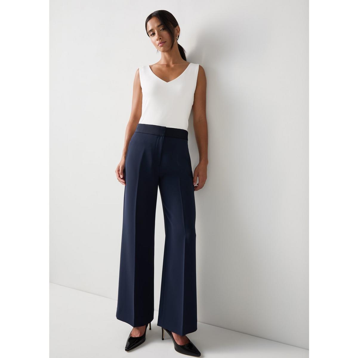 Pantalon Noir Old Navy - Taille Petite - Coupe Slim Avec Ceinture élastique Intérieure - Occasion Très Bon état